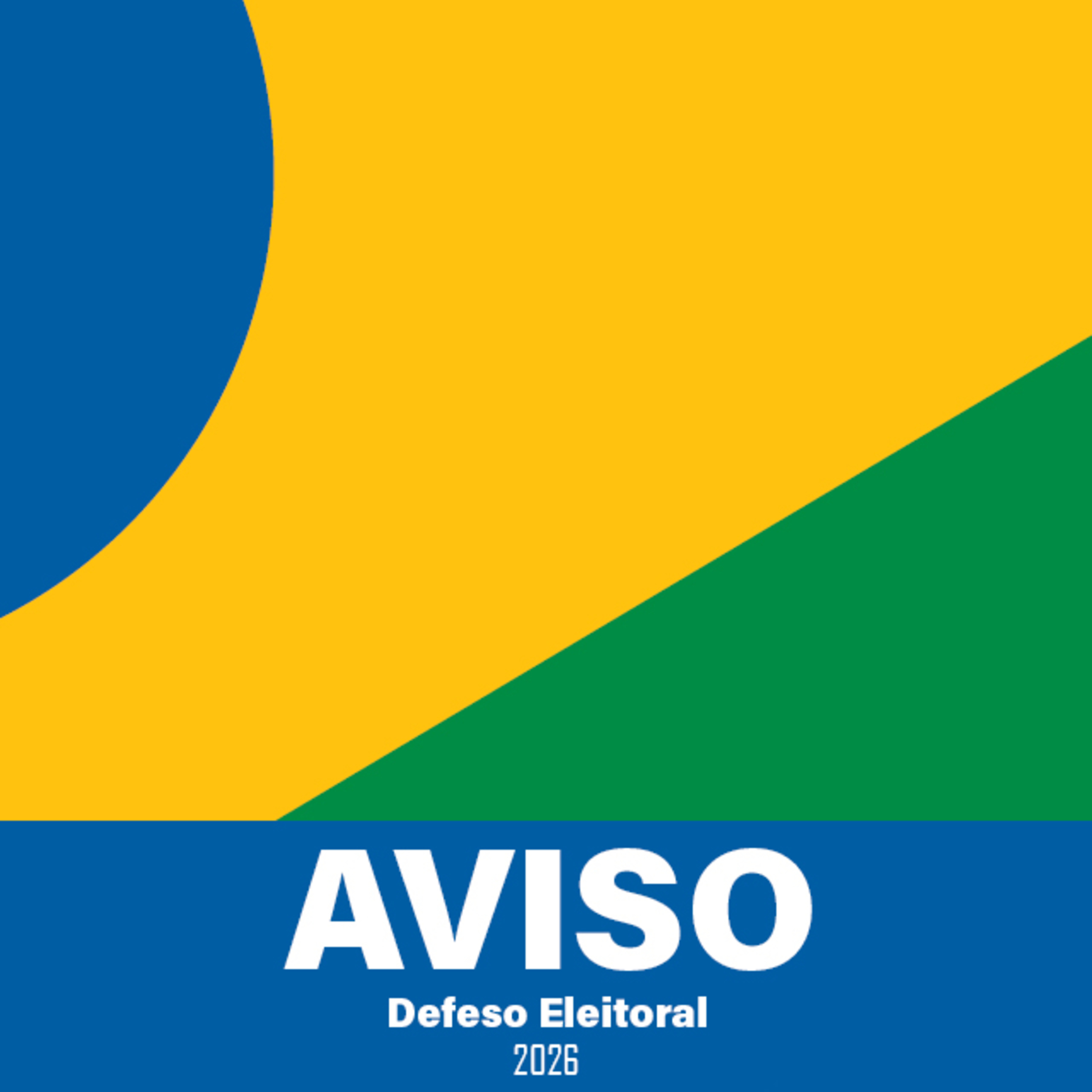 AVISO | Suspensão das publicações no período de defeso eleitoral