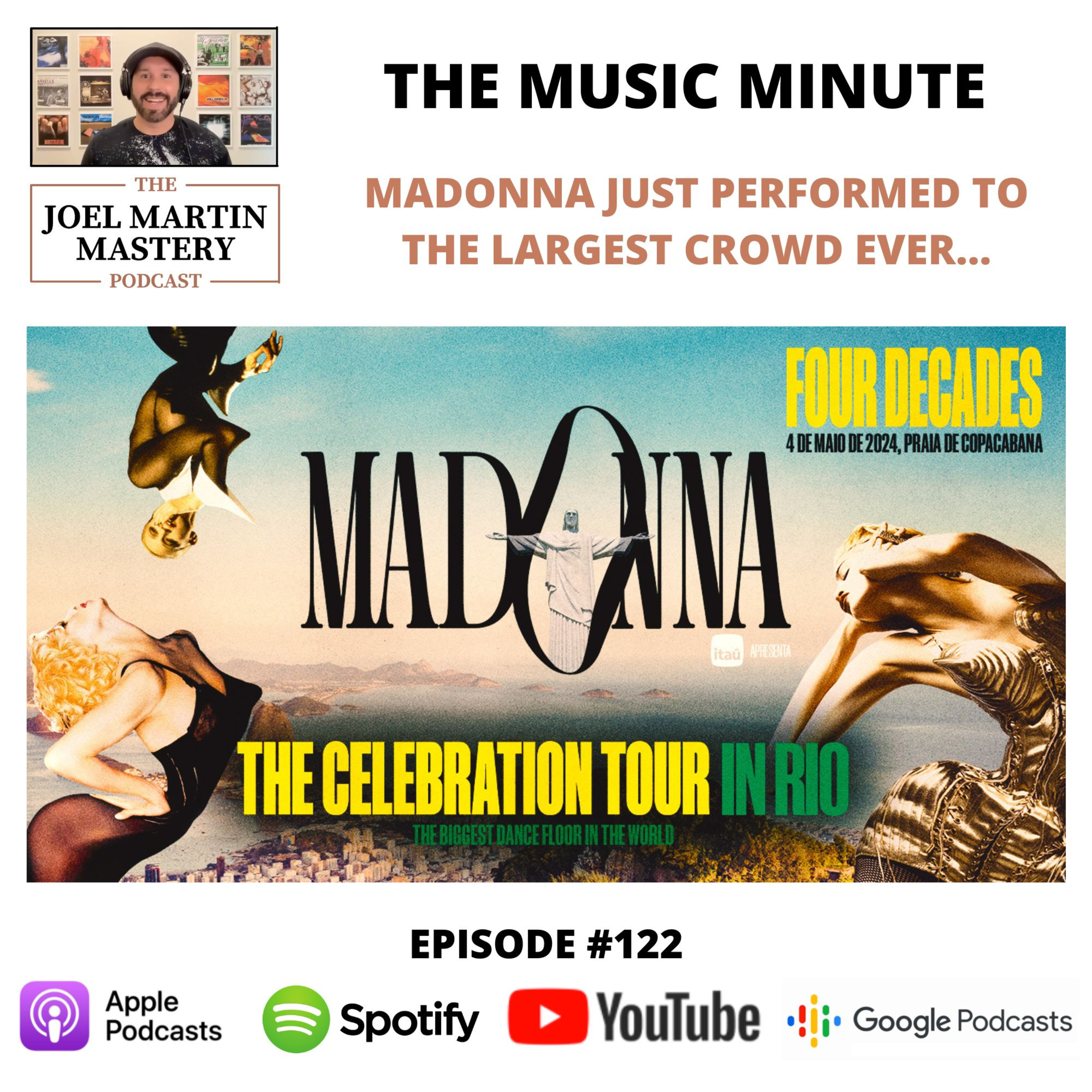 #122 - Madonna just performed to the largest crowd ever