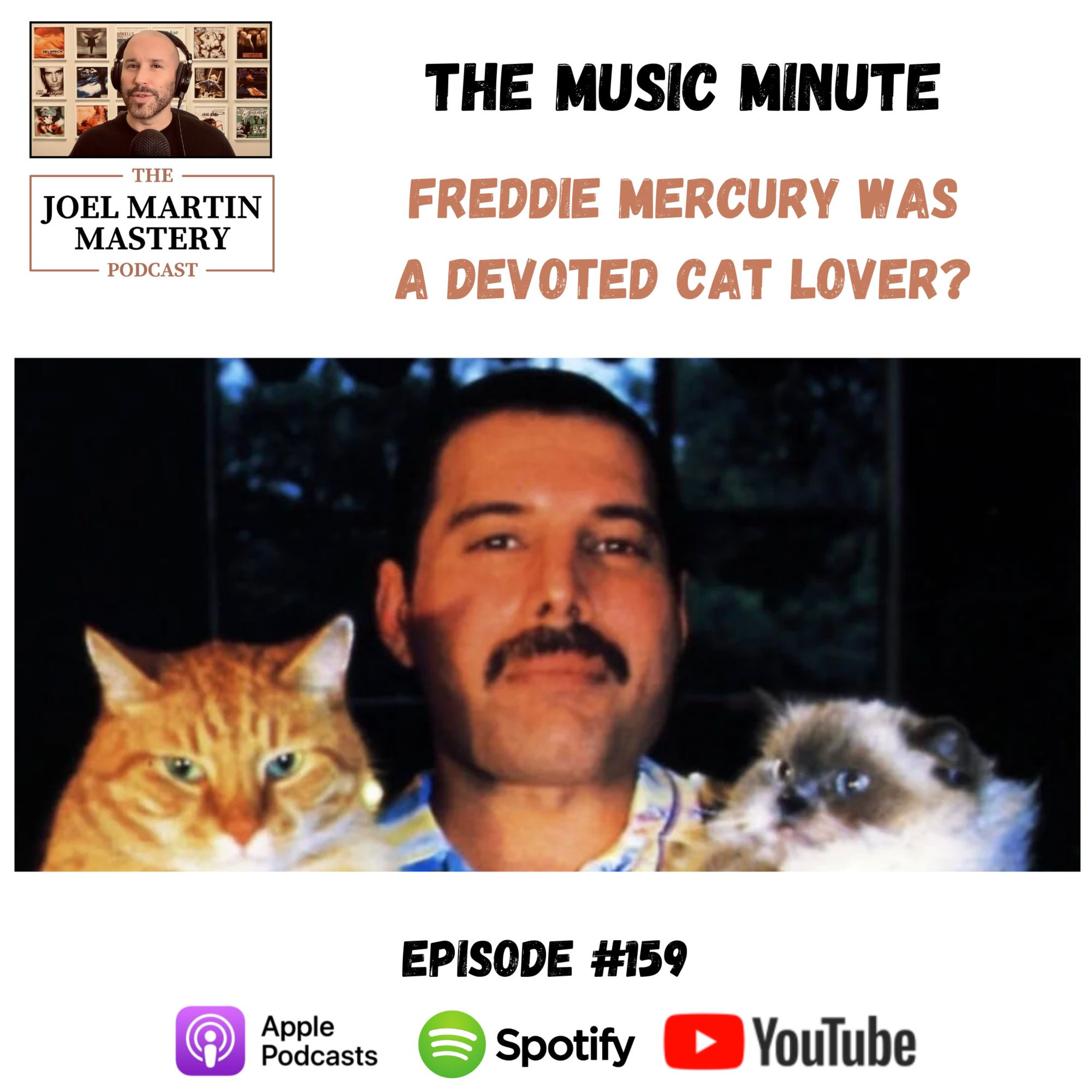 #159 - Freddie Mercury was a devoted cat lover?