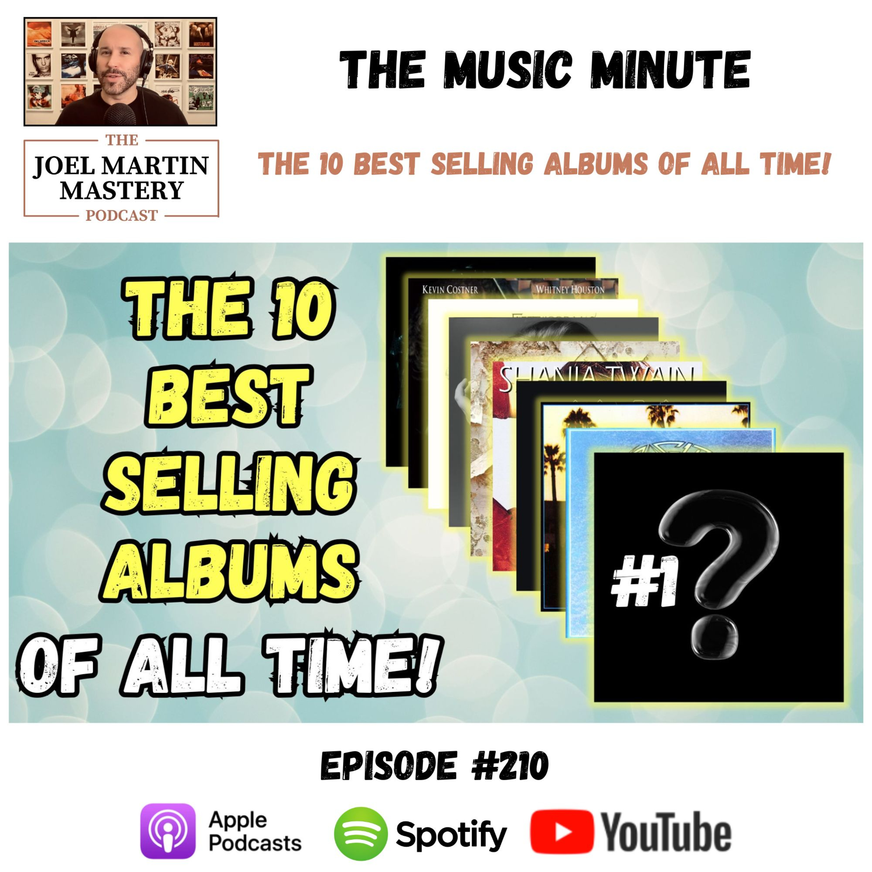 #210 - The 10 Best Selling Albums Of All Time! episode artwork