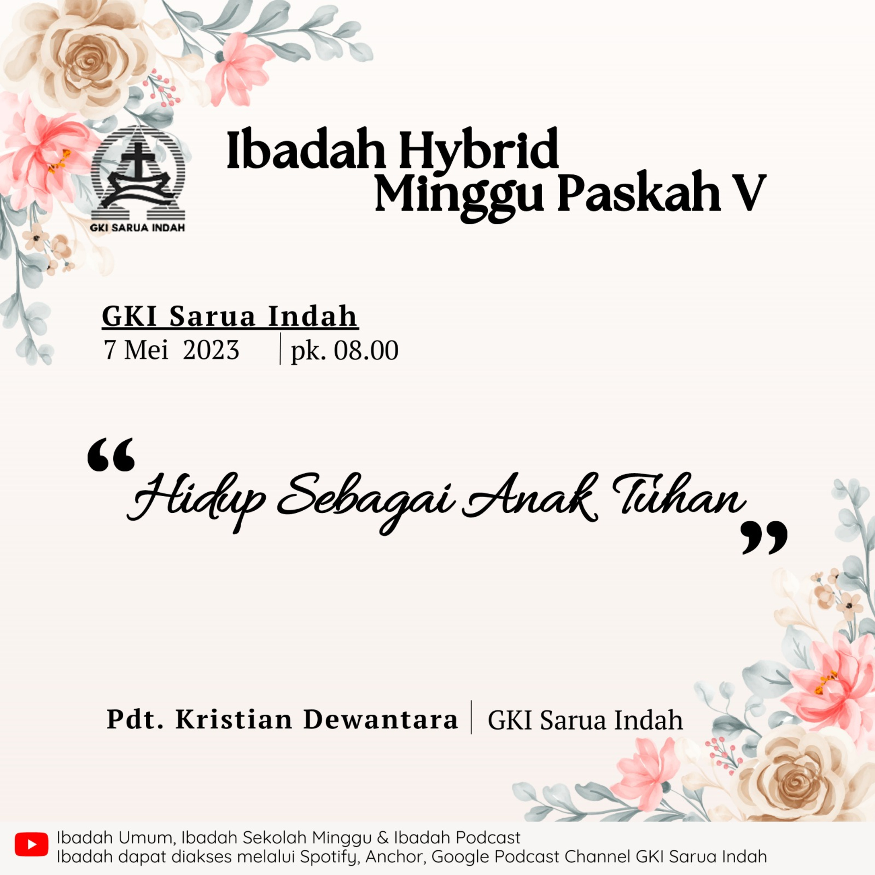 Ibadah Hybrid Minggu Paskah V Minggu 7 Mei 2023 episode artwork