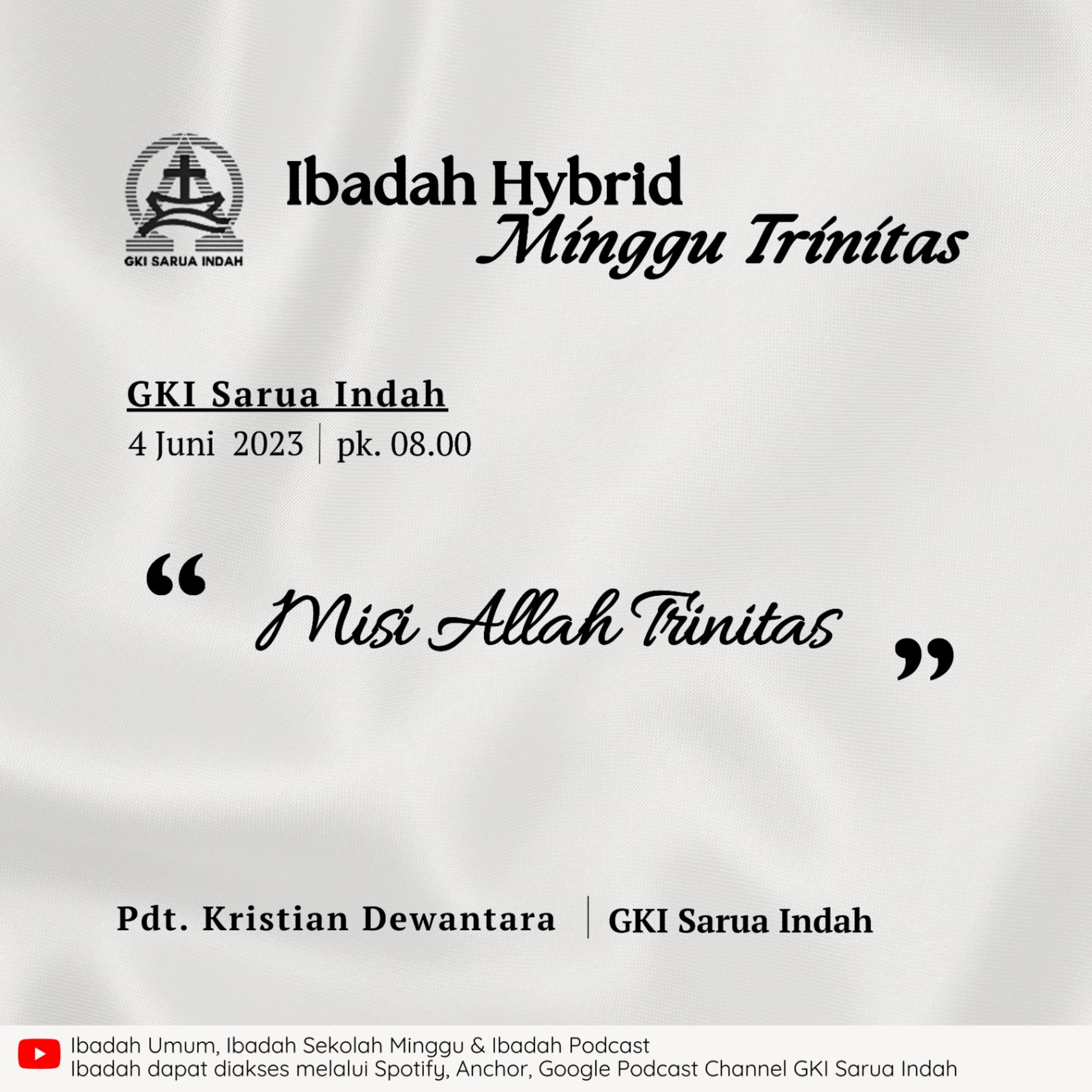 Ibadah Hybrid Minggu Trinitas 4 Juni 2023 episode artwork