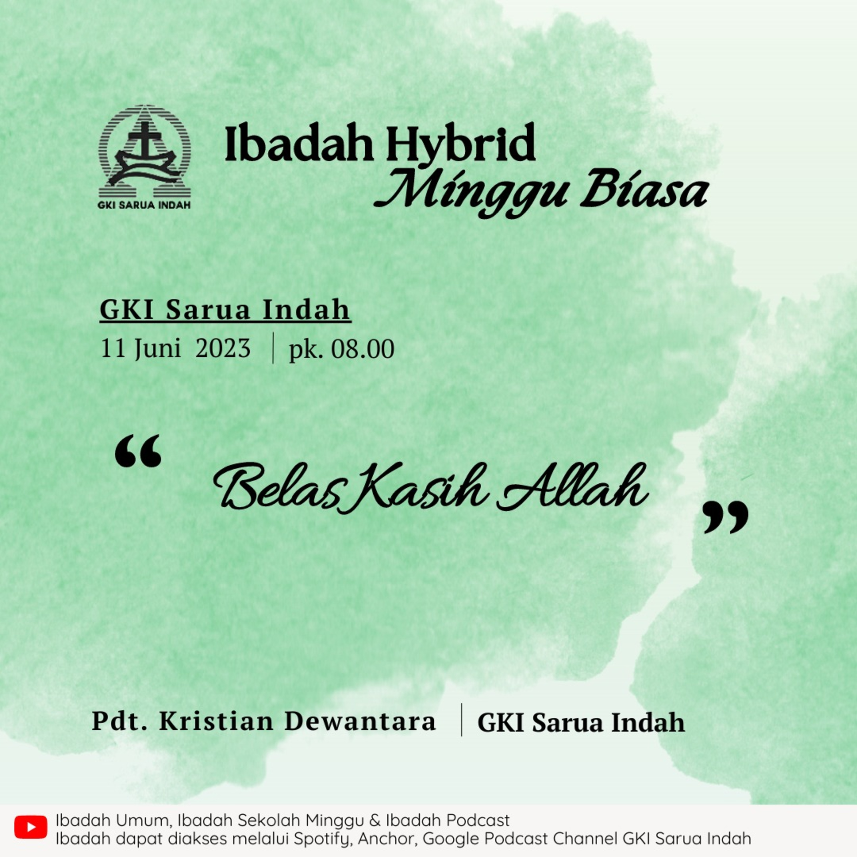 Ibadah Hybrid Minggu Biasa 11 Juni 2023 episode artwork