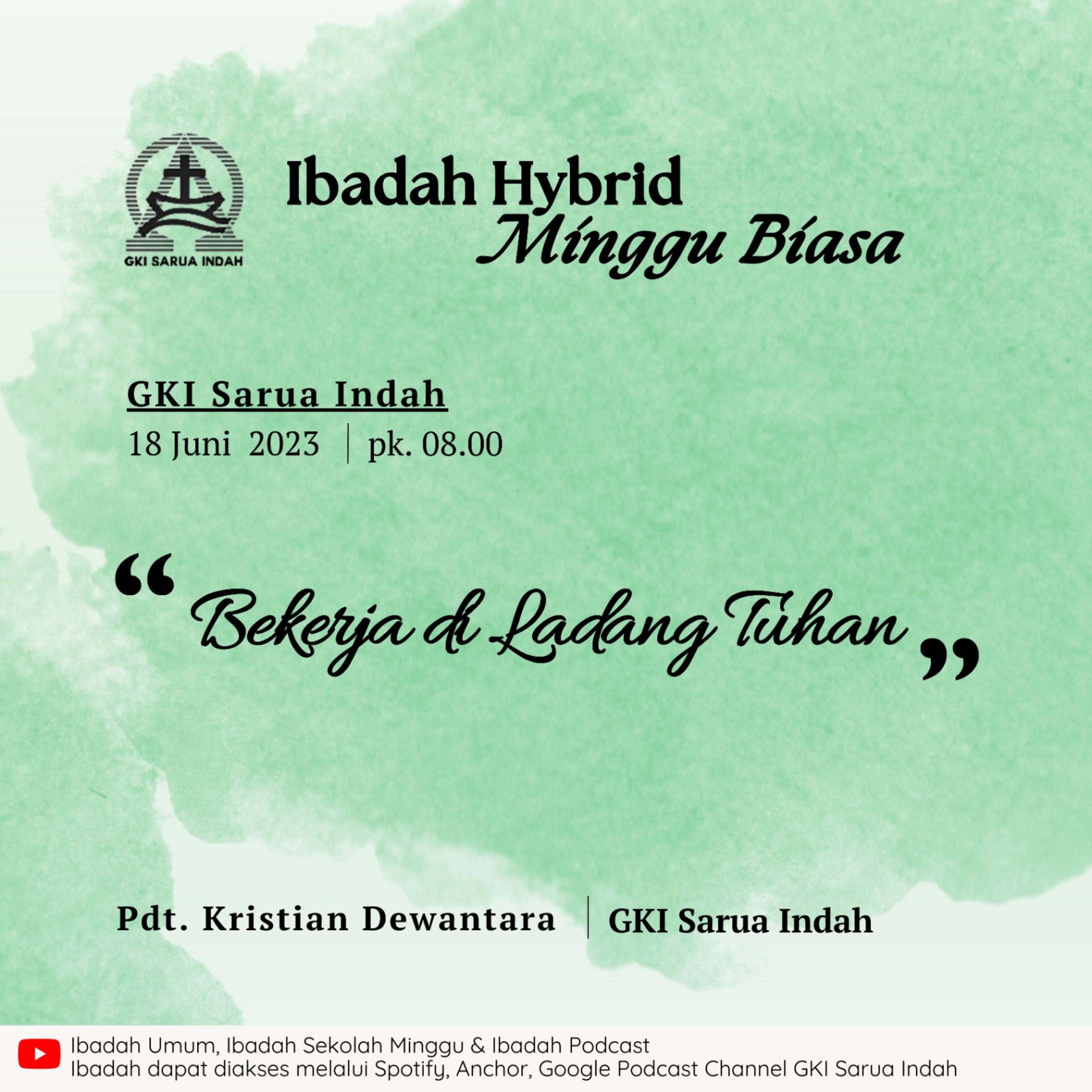 Ibadah Hybrid Minggu Biasa Minggu 18 Juni 2023 episode artwork