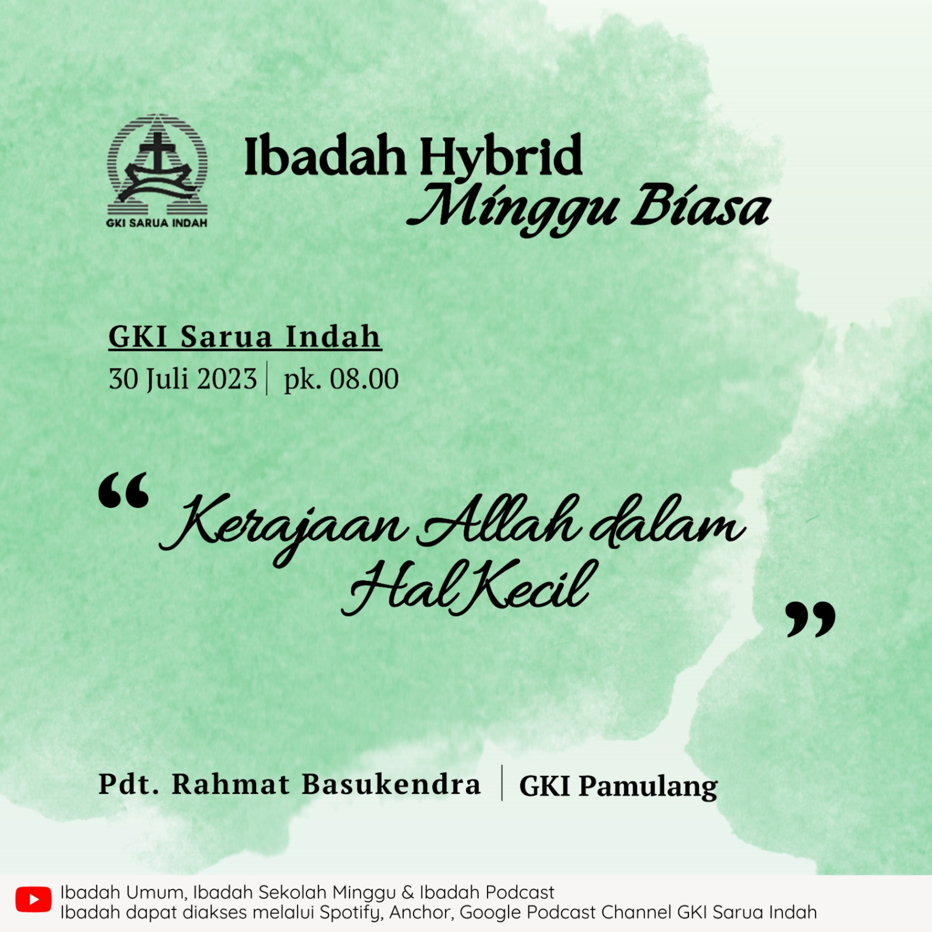 Ibadah Minggu Biasa dan PPF Klasis Jakarta II | 30 Juli 2023 episode artwork