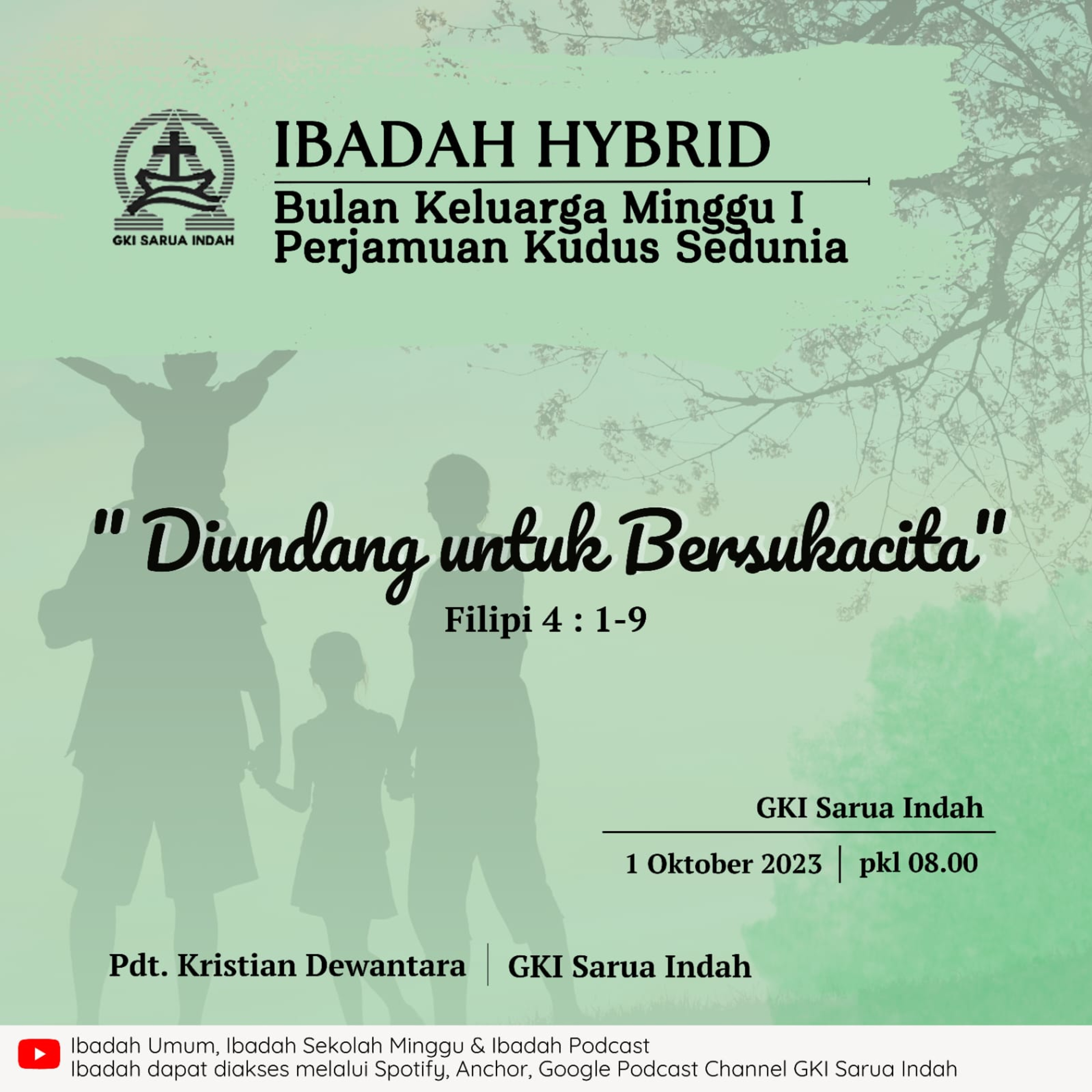 Ibadah Minggu Bulan Keluarga & Perjamuan Kudus Sedunia | 1 Oktober 2023 episode artwork
