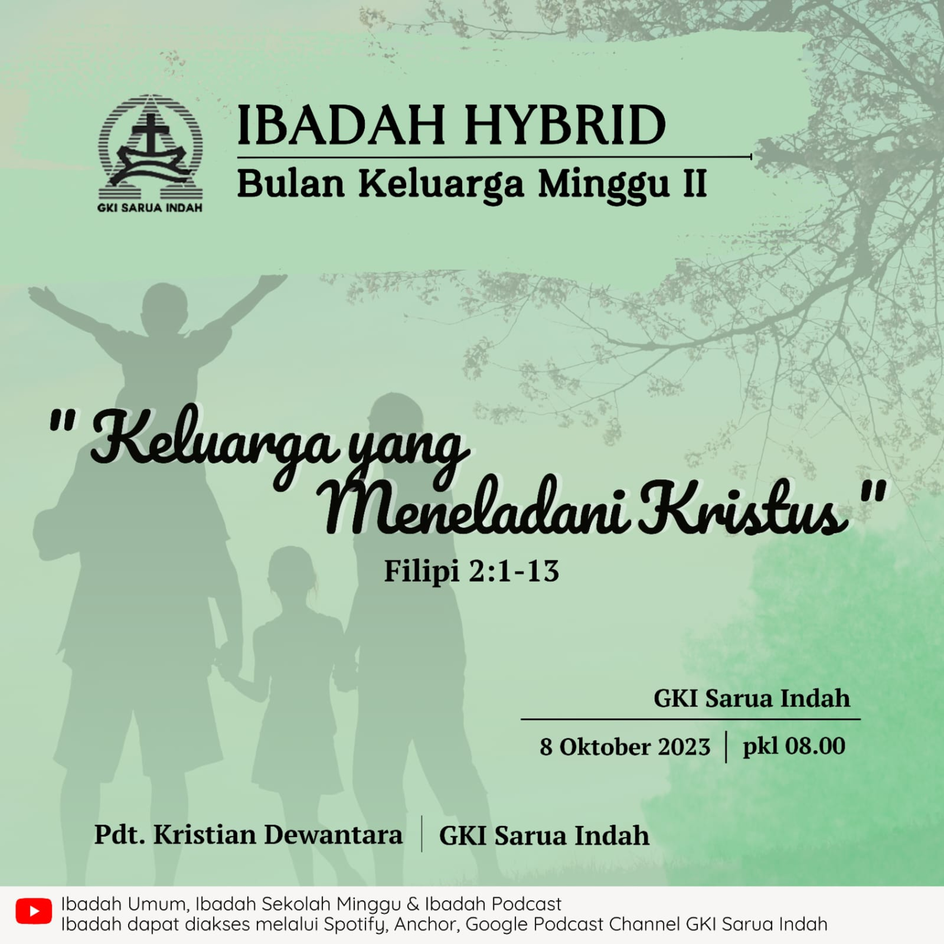 IBADAH MINGGU BULAN KELUARGA, 8 OKTOBER 2023 episode artwork