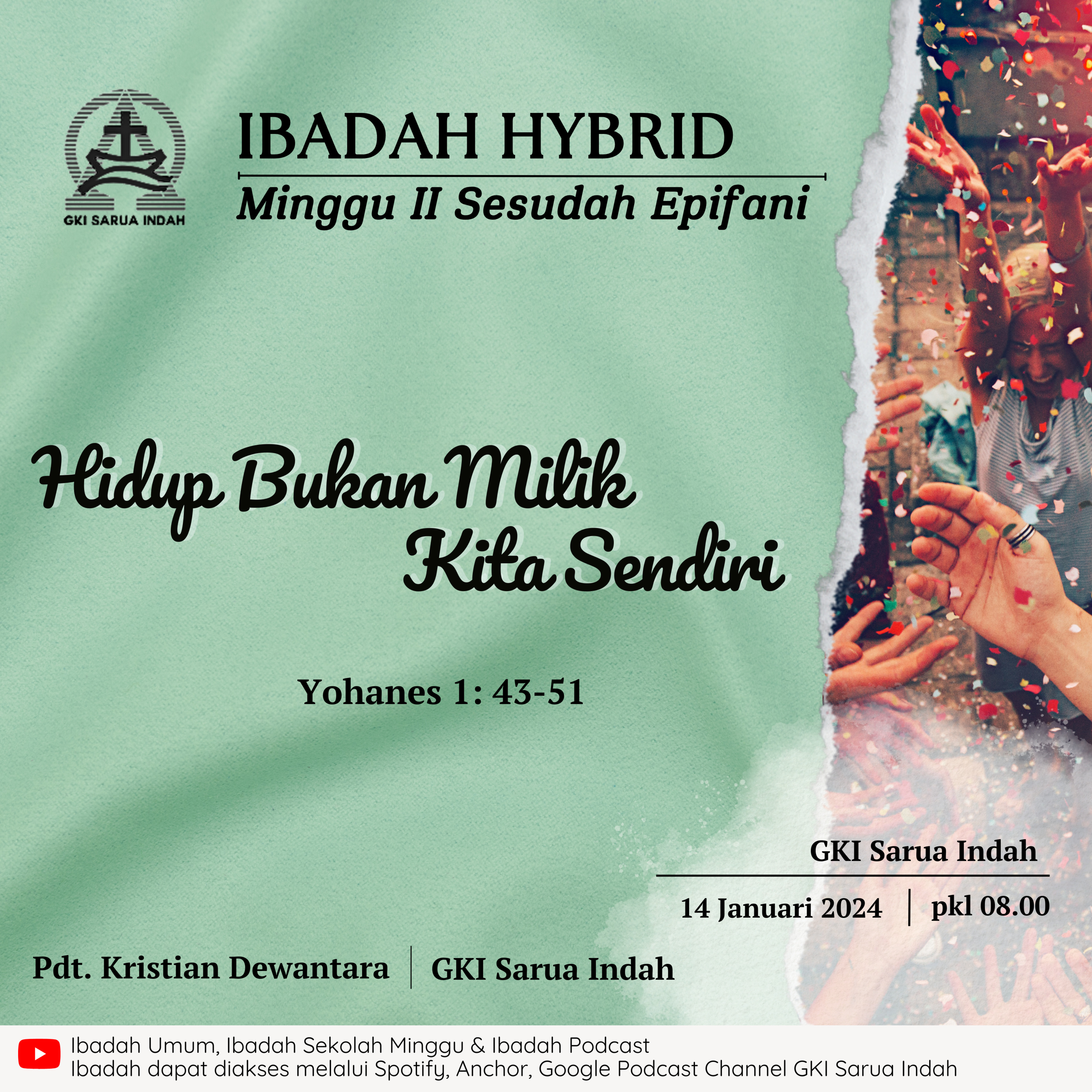 Ibadah Hybrid Minggu II Sesudah Epifani | 14 Januari 2024 episode artwork
