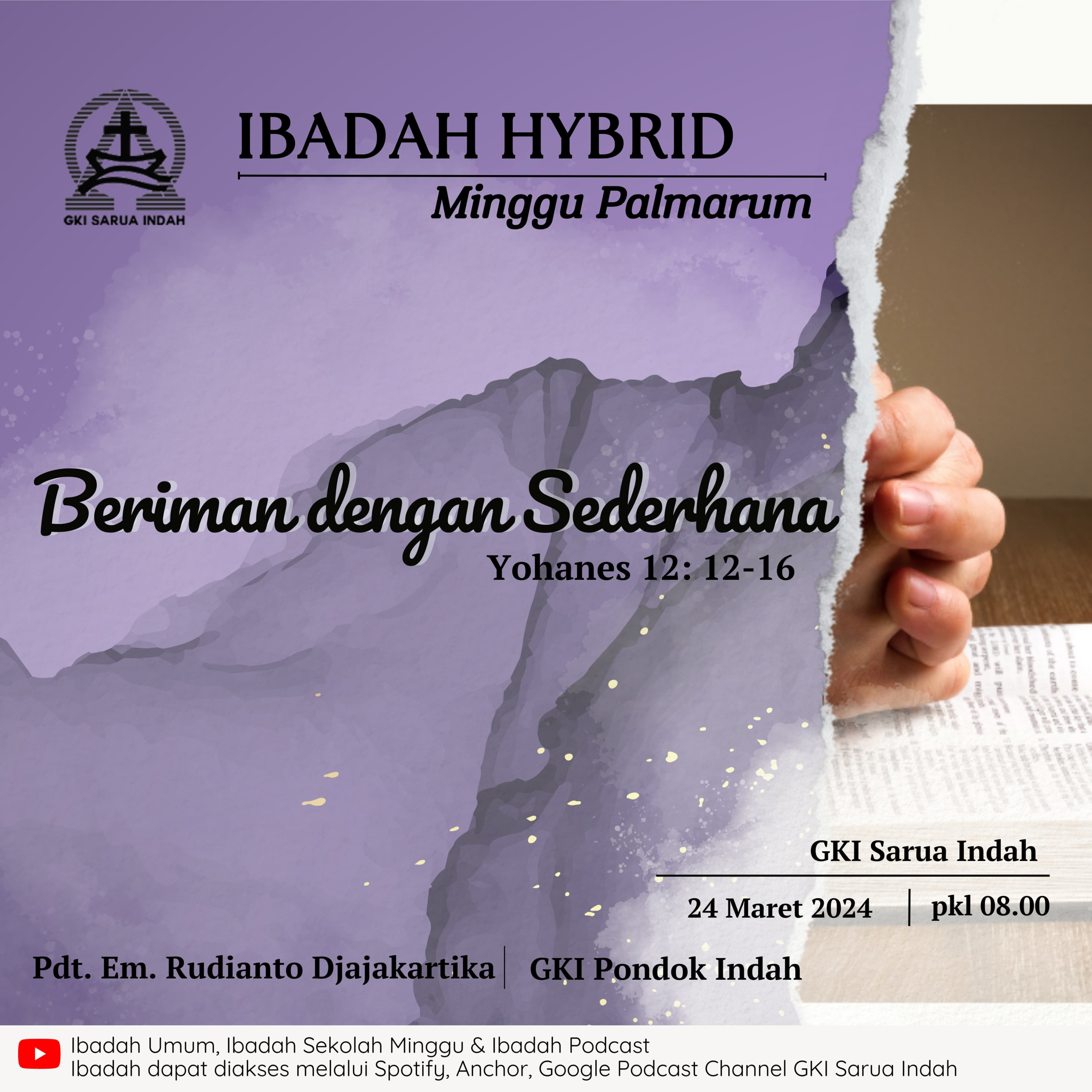 Ibadah Hybrid Minggu Palmarum | 24 Maret 2024 episode artwork