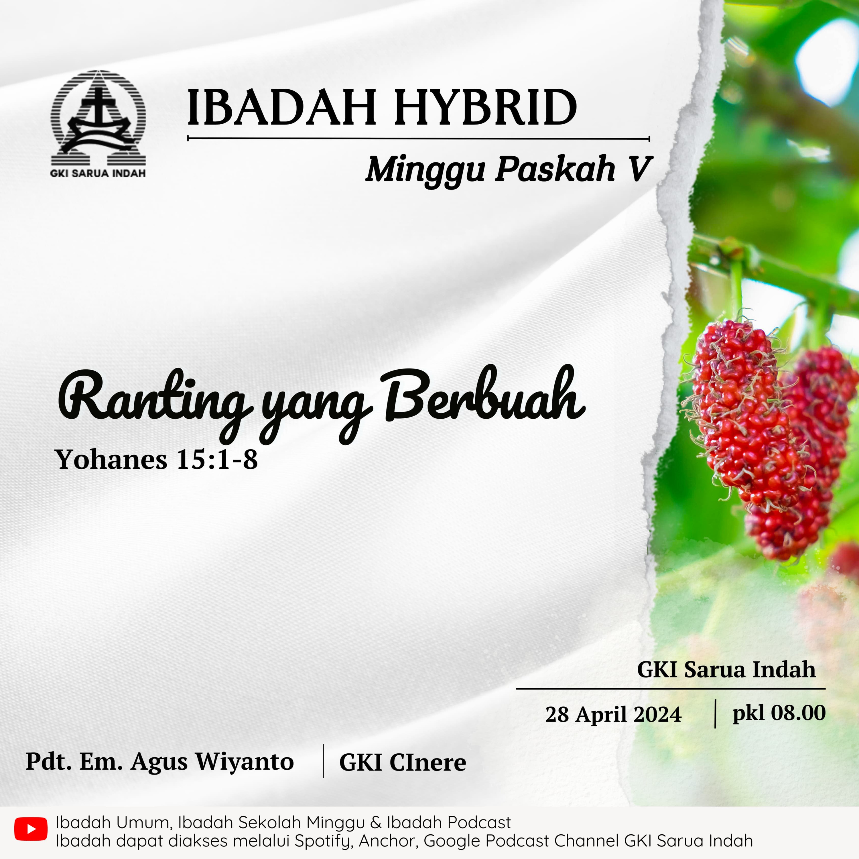 Ibadah Hybrid Minggu Paskah V | Minggu, 28 April 2024 episode artwork