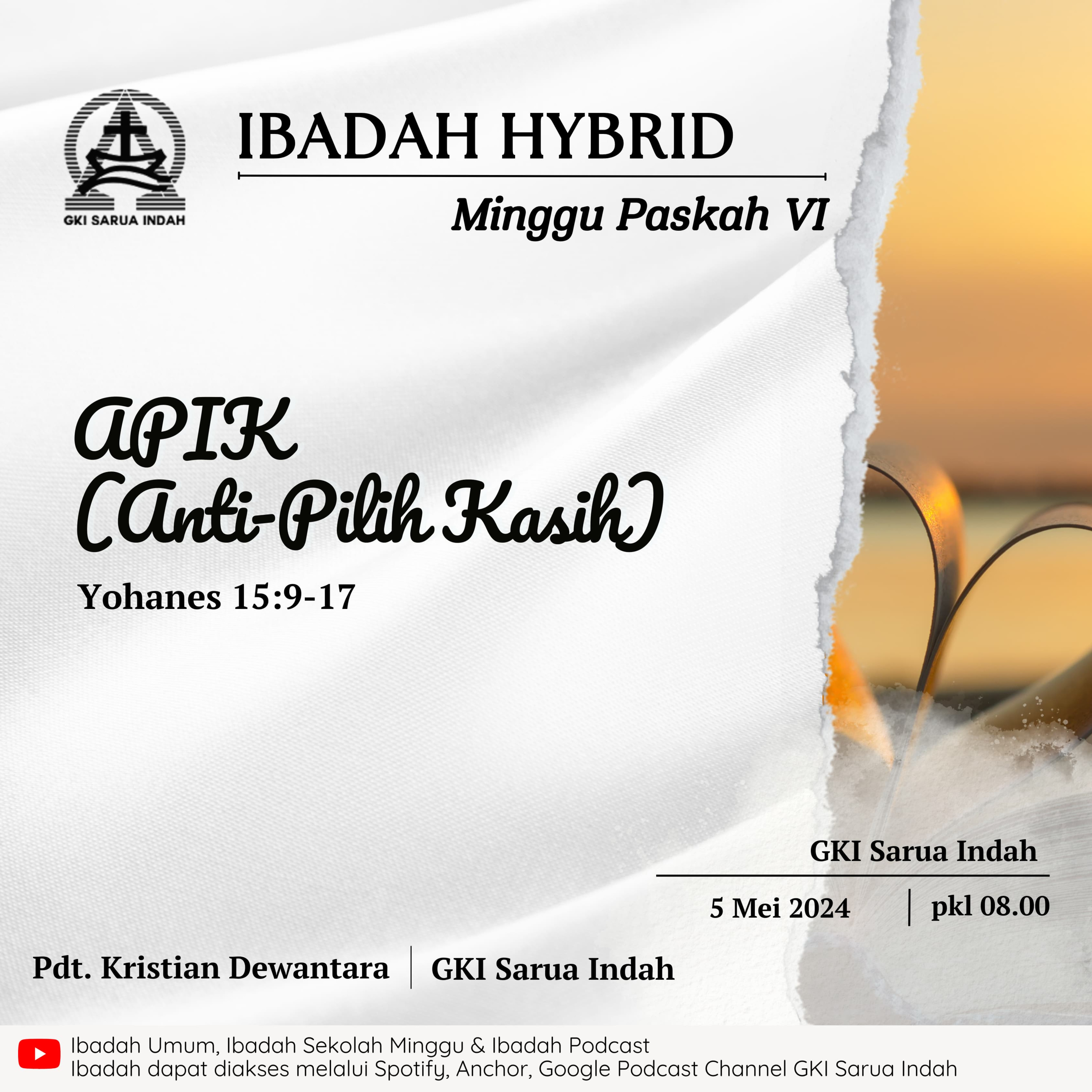 Ibadah Hybrid Minggu Paskah VI | Minggu, 5 Mei 2024 episode artwork
