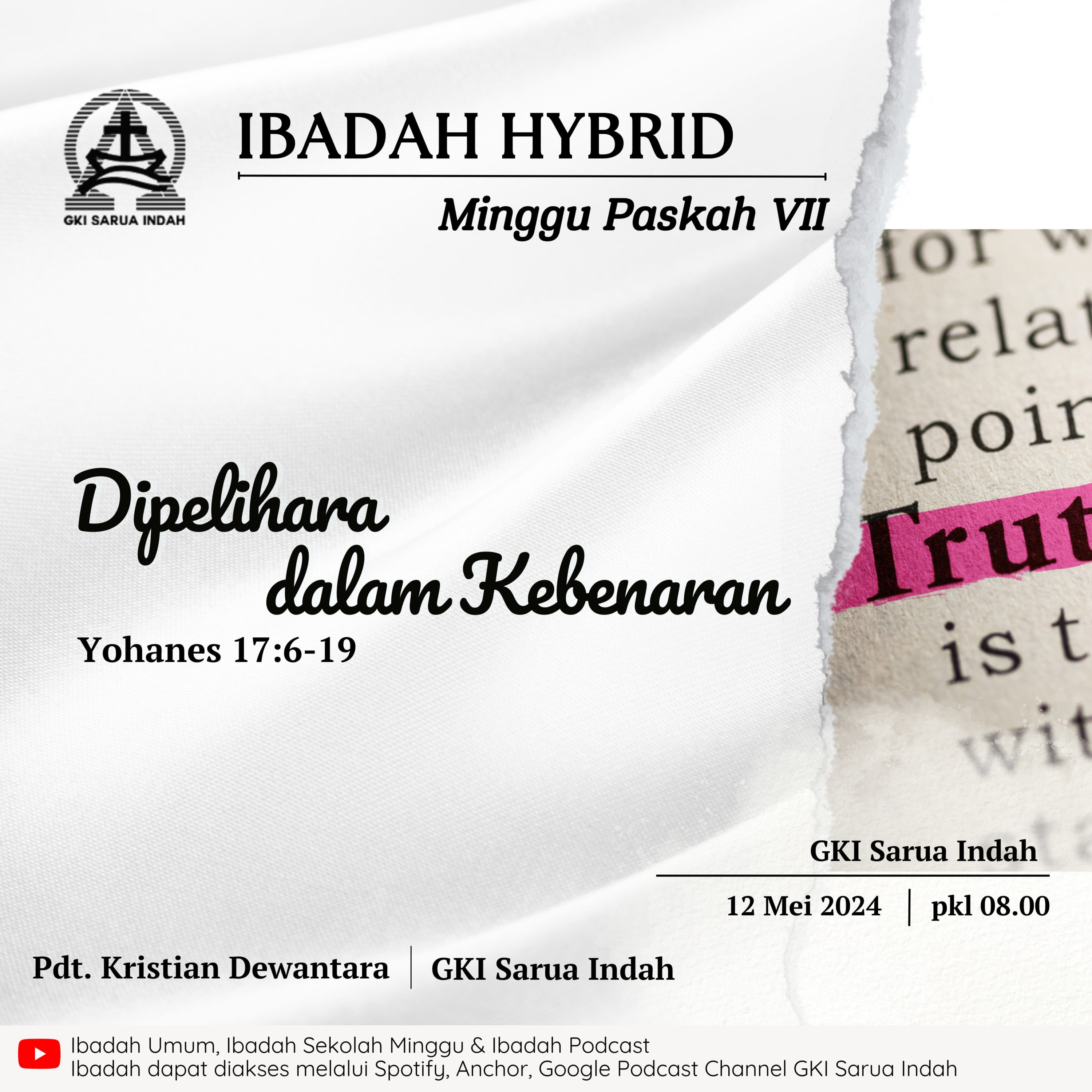 Ibadah Hybrid Minggu Paskah VII | Minggu, 12 Mei 2024 episode artwork