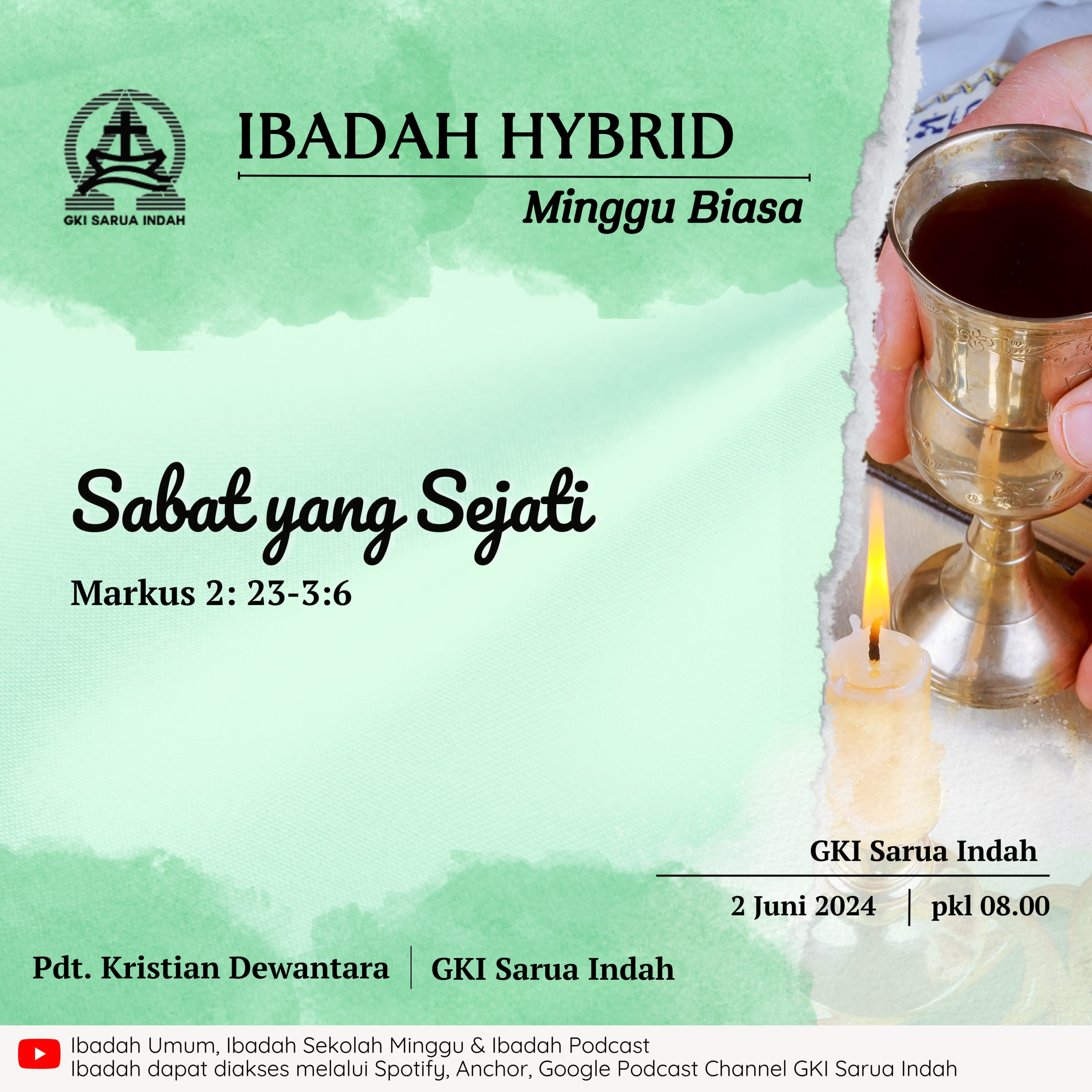 Ibadah Hybrid Minggu Biasa | Minggu, 2 Juni 2024 episode artwork