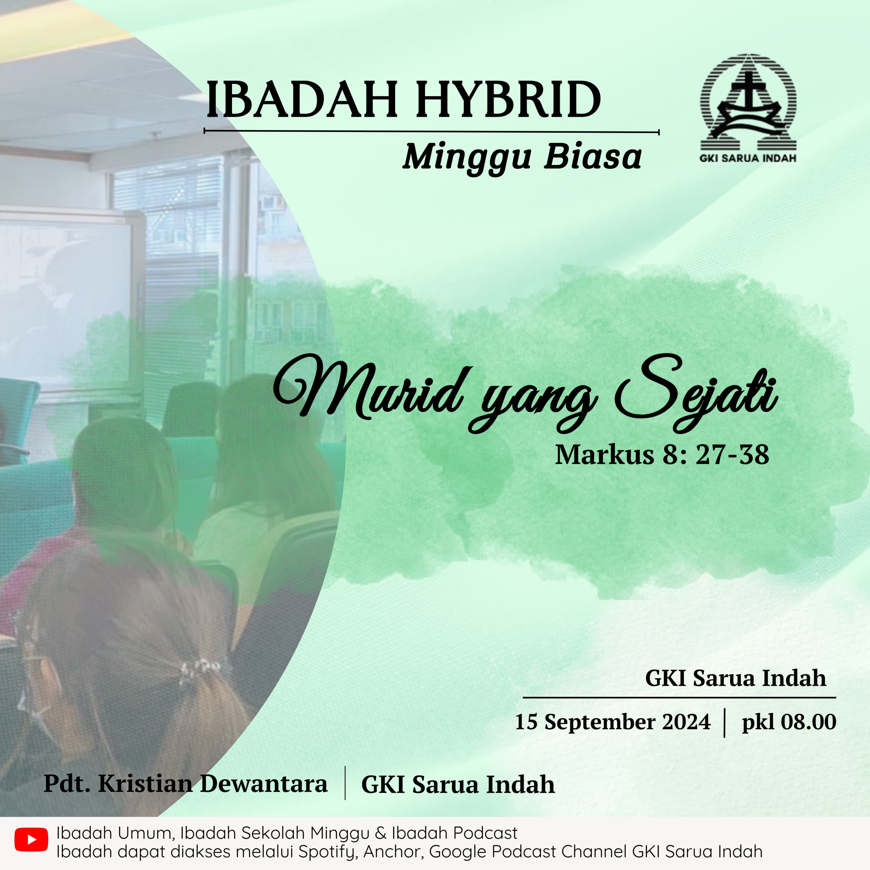 Ibadah Hybrid Minggu Biasa | Minggu, 15 September 2024  episode artwork