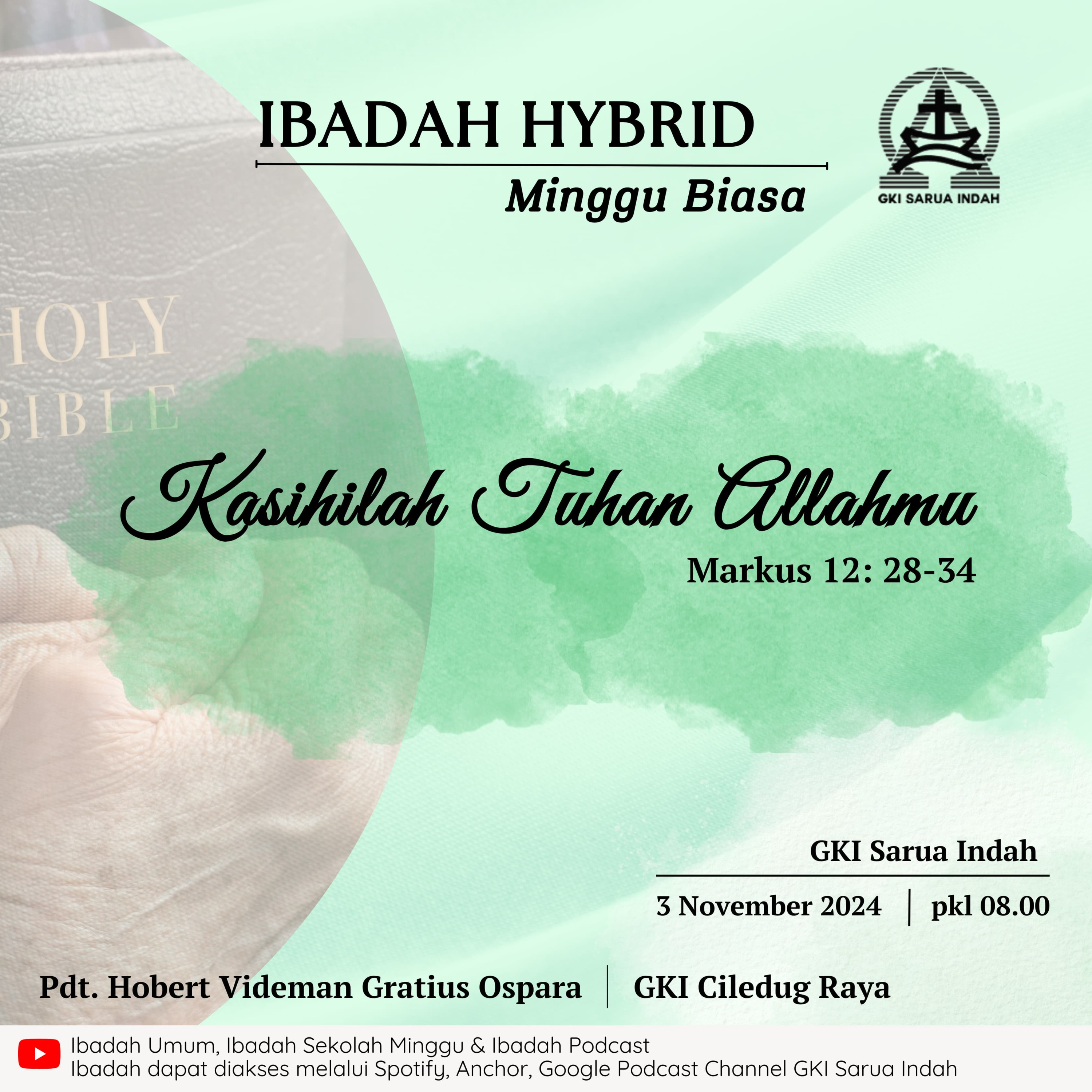 Ibadah Minggu Hybrid Biasa 3 November 2024 episode artwork