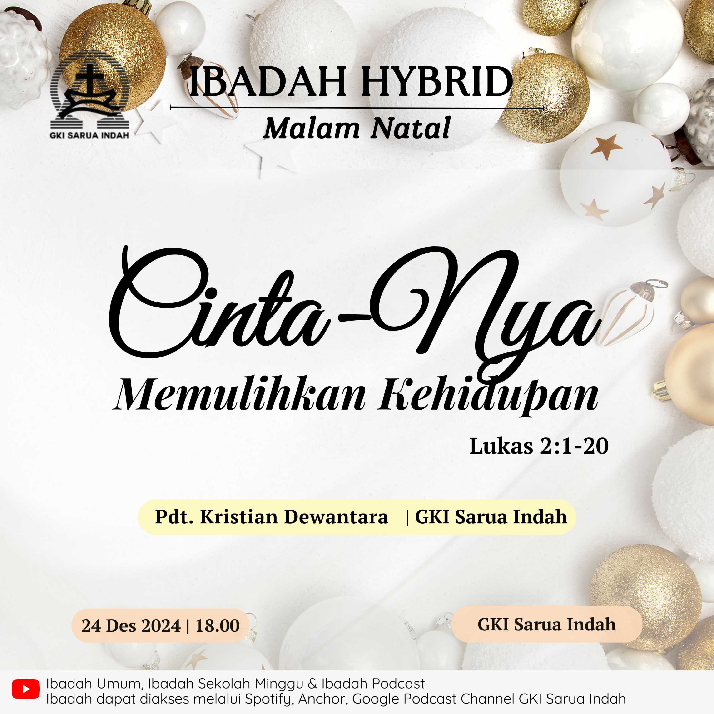 Ibadah Hybrid Malam Natal | 24 Desember 2024 episode artwork