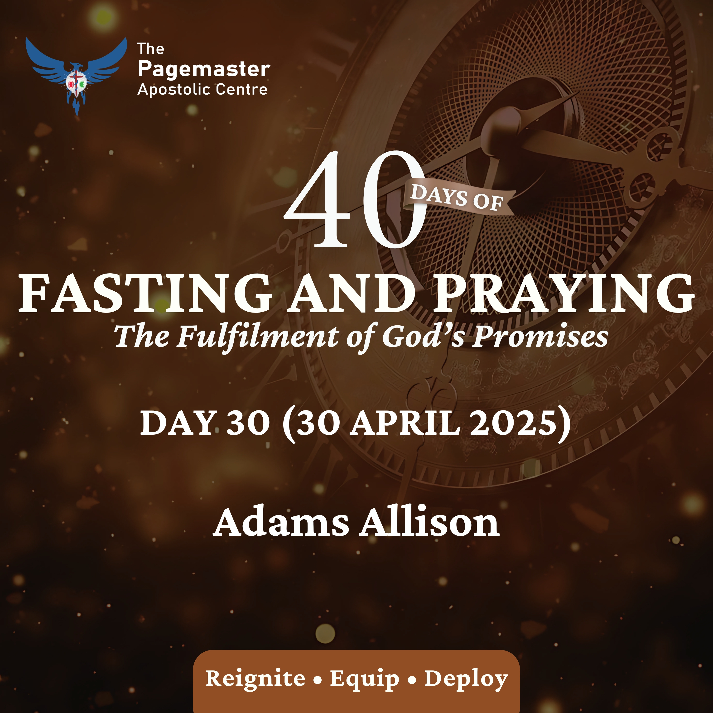 Day 30 - 30 April 2025 (40-Day Fast & Prayers) - Adams Allison episode artwork