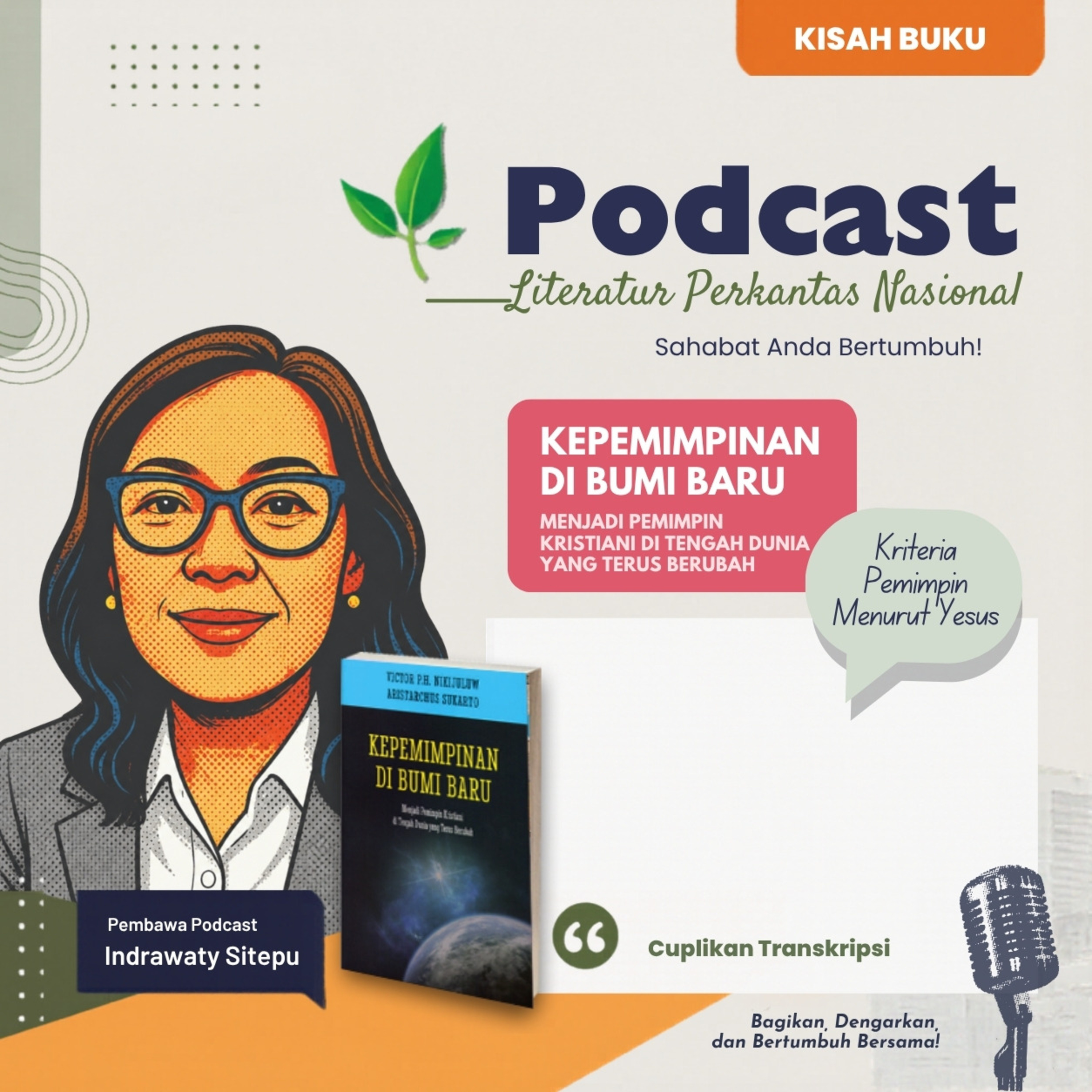 KISAH BUKU " Kepemimpinan di Bumi Baru-- Kriteria Pemimpin Menurut Yesus" episode artwork