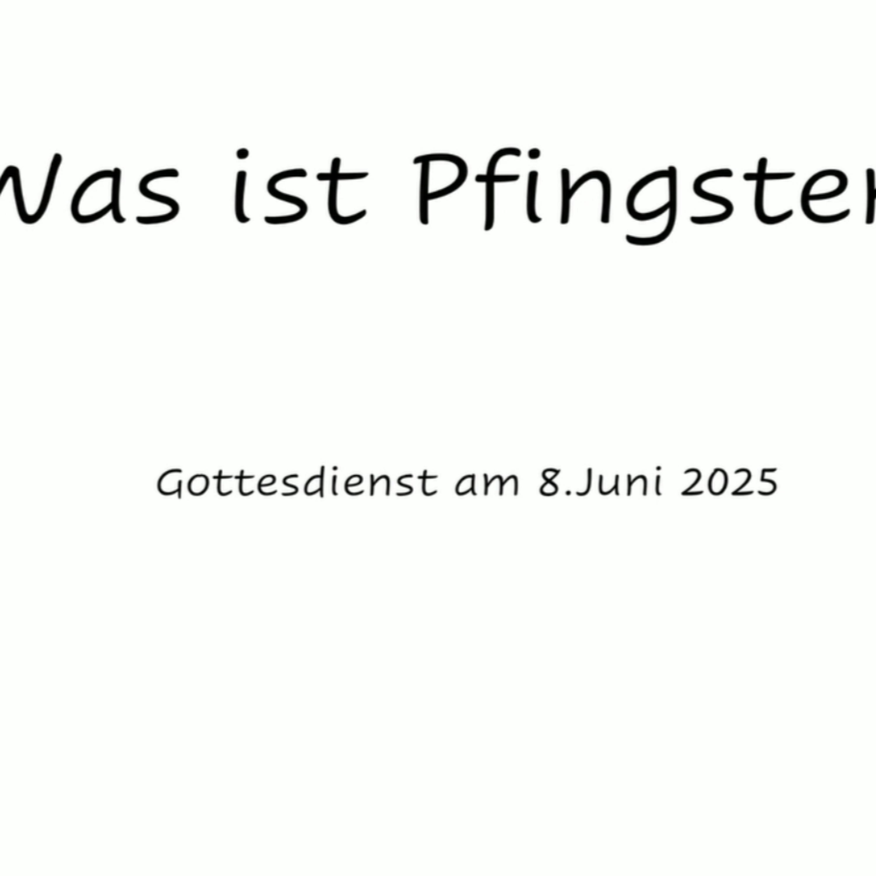 Predigten aus unserer Gemeinde