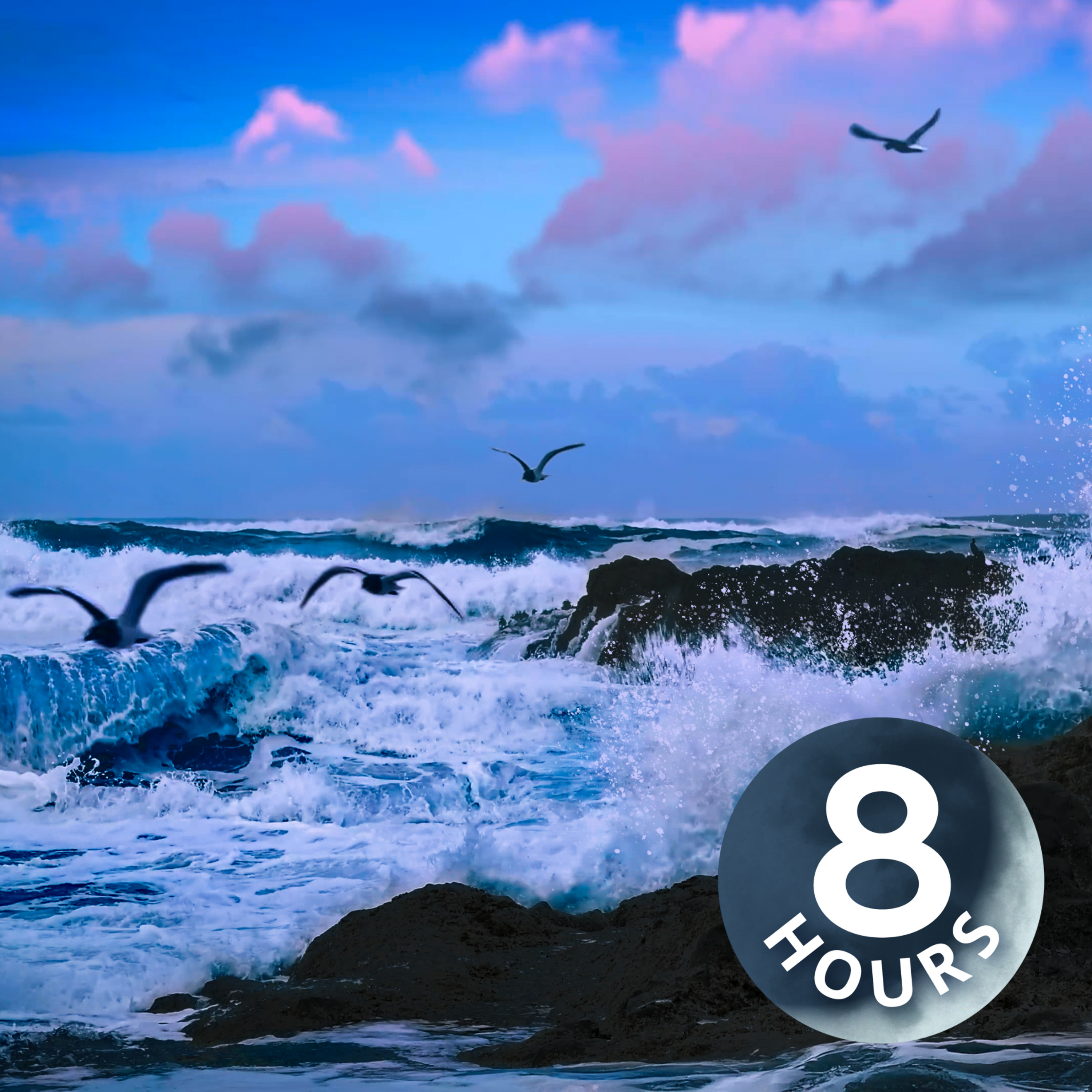 Ocean Sounds for Deep Sleep | BEST Ocean Waves Ambience 8-Hours