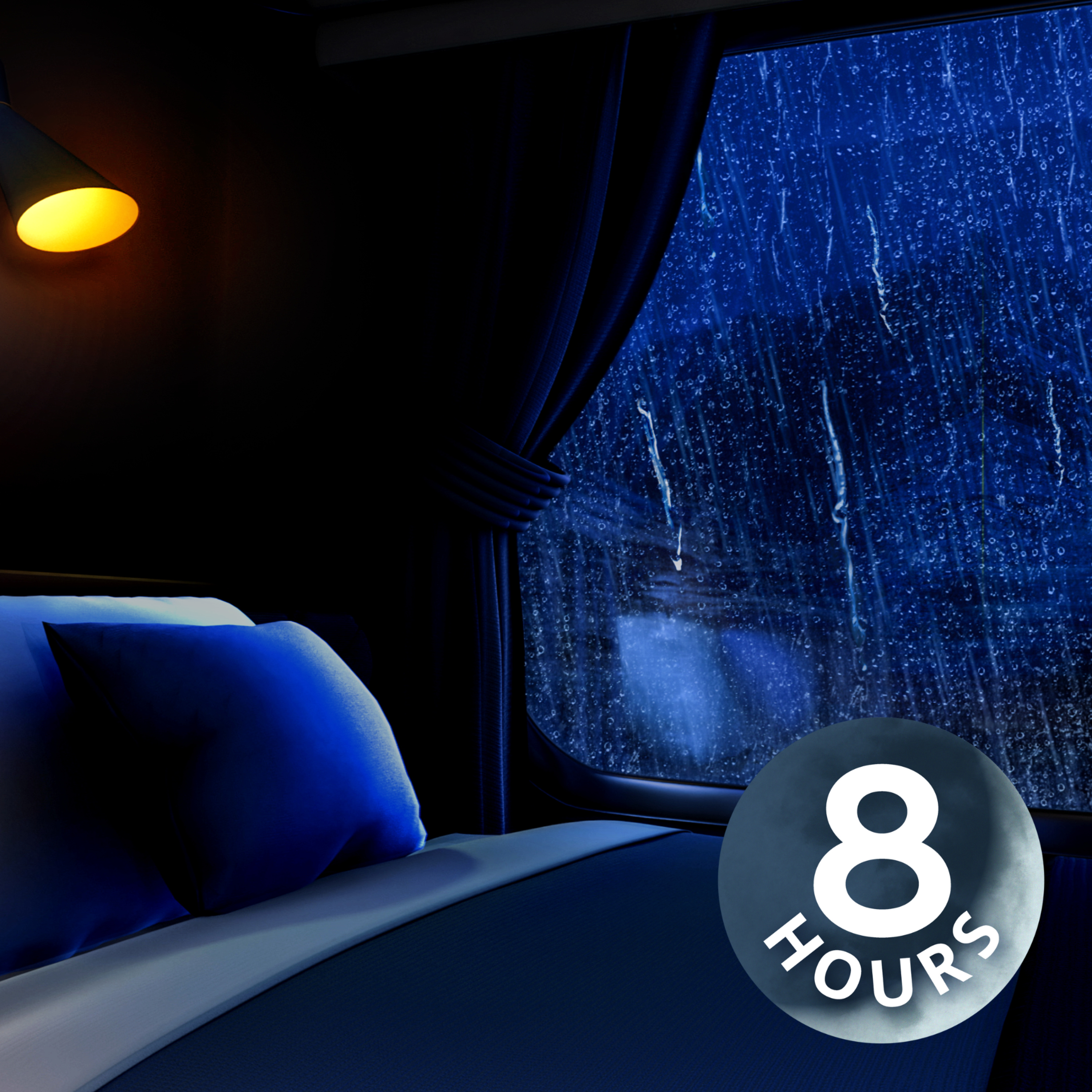 Train & Rain Sounds for Sleeping | 8 Hours