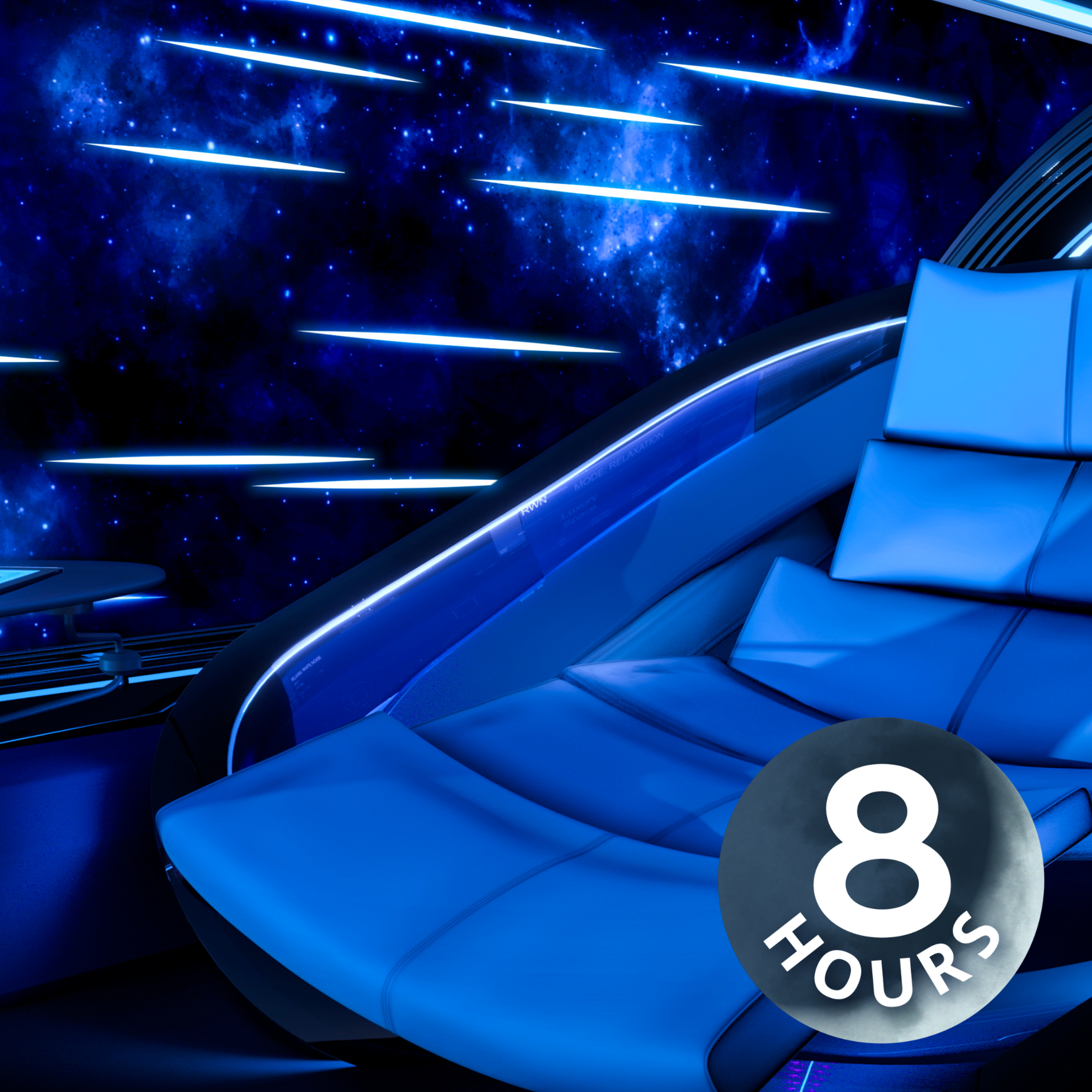 Luxury Spaceship Sleep Cruise | 8 Hour Sleep White Noise in Space!