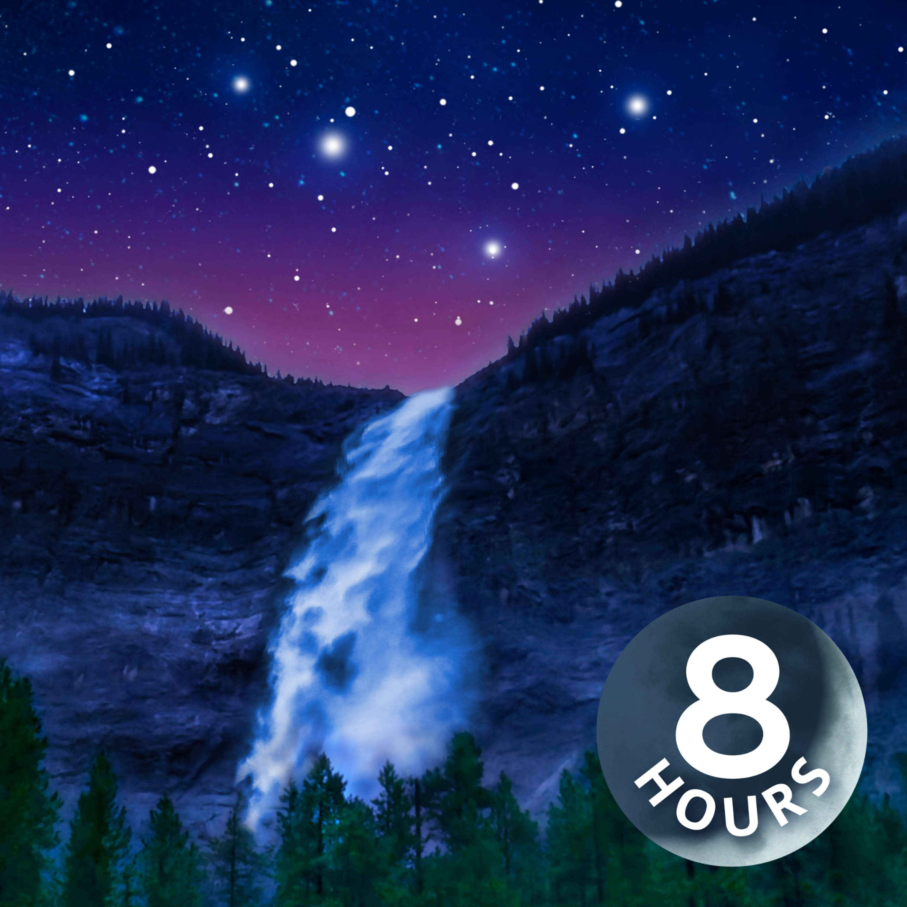 White Noise of Waterfalls Sounds for Sleeping | 8 Hour