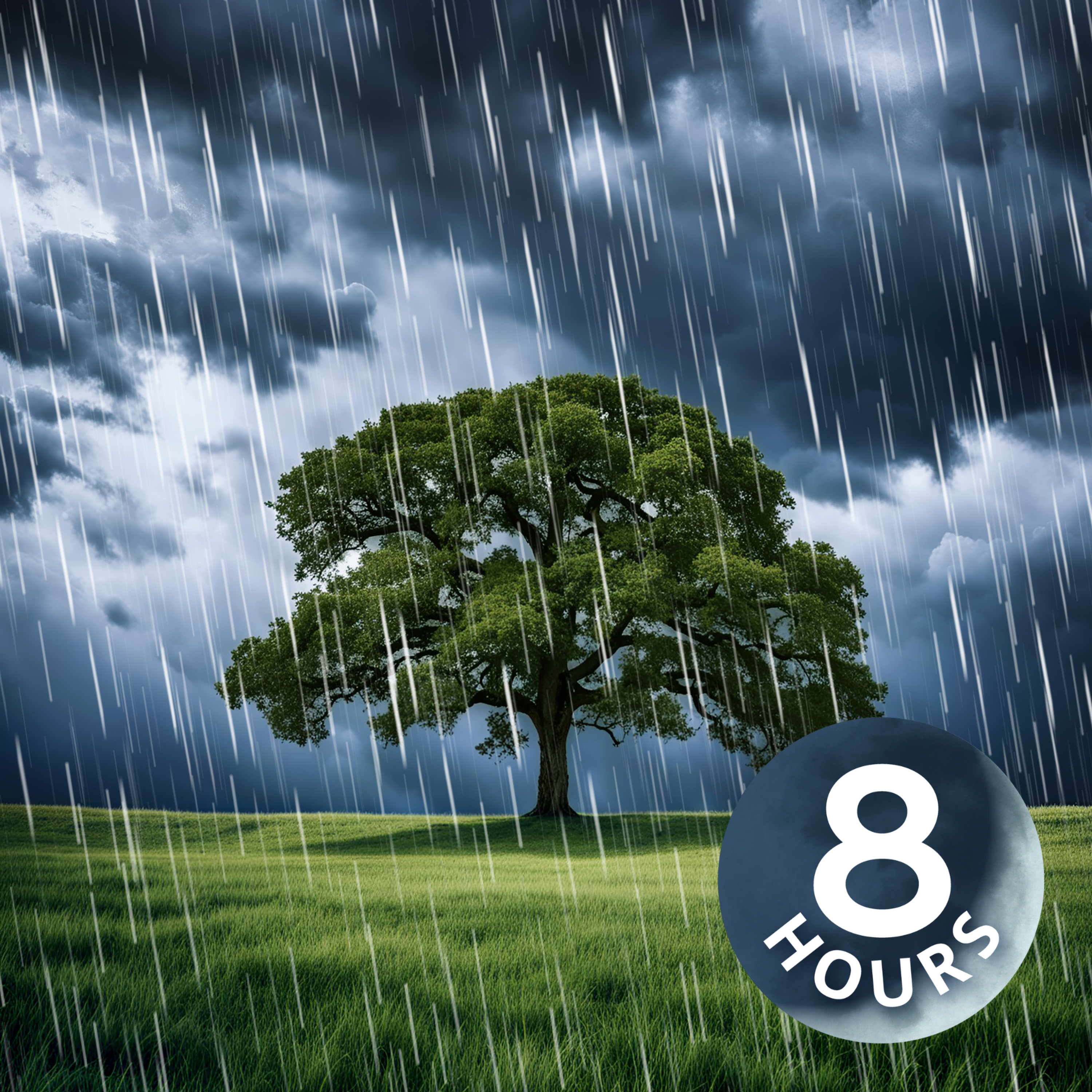 Heavy Rain Sounds for Sleeping | 8 Hour