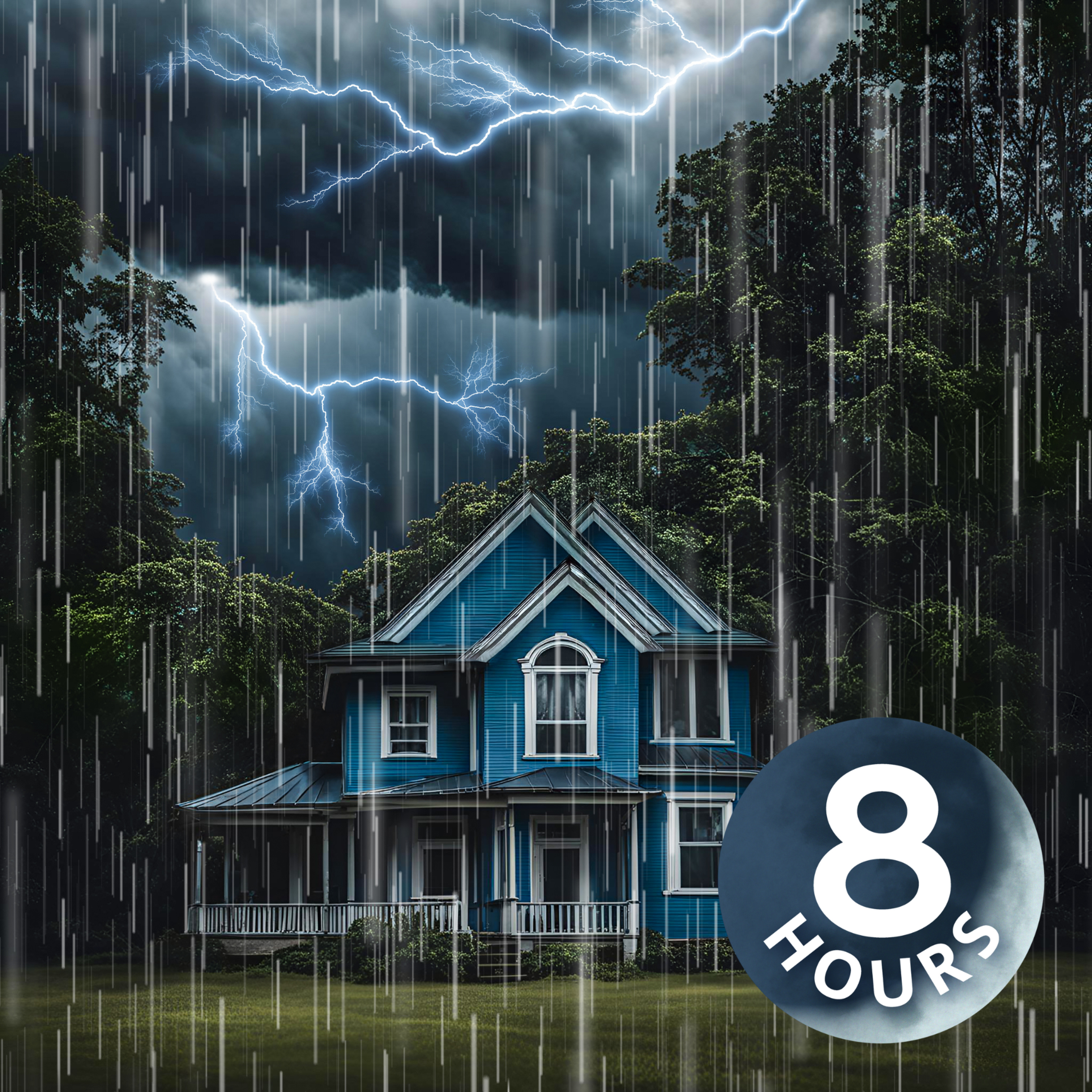 Rain on Roof and Thunderstorm Sounds for Sleeping | 8 Hour
