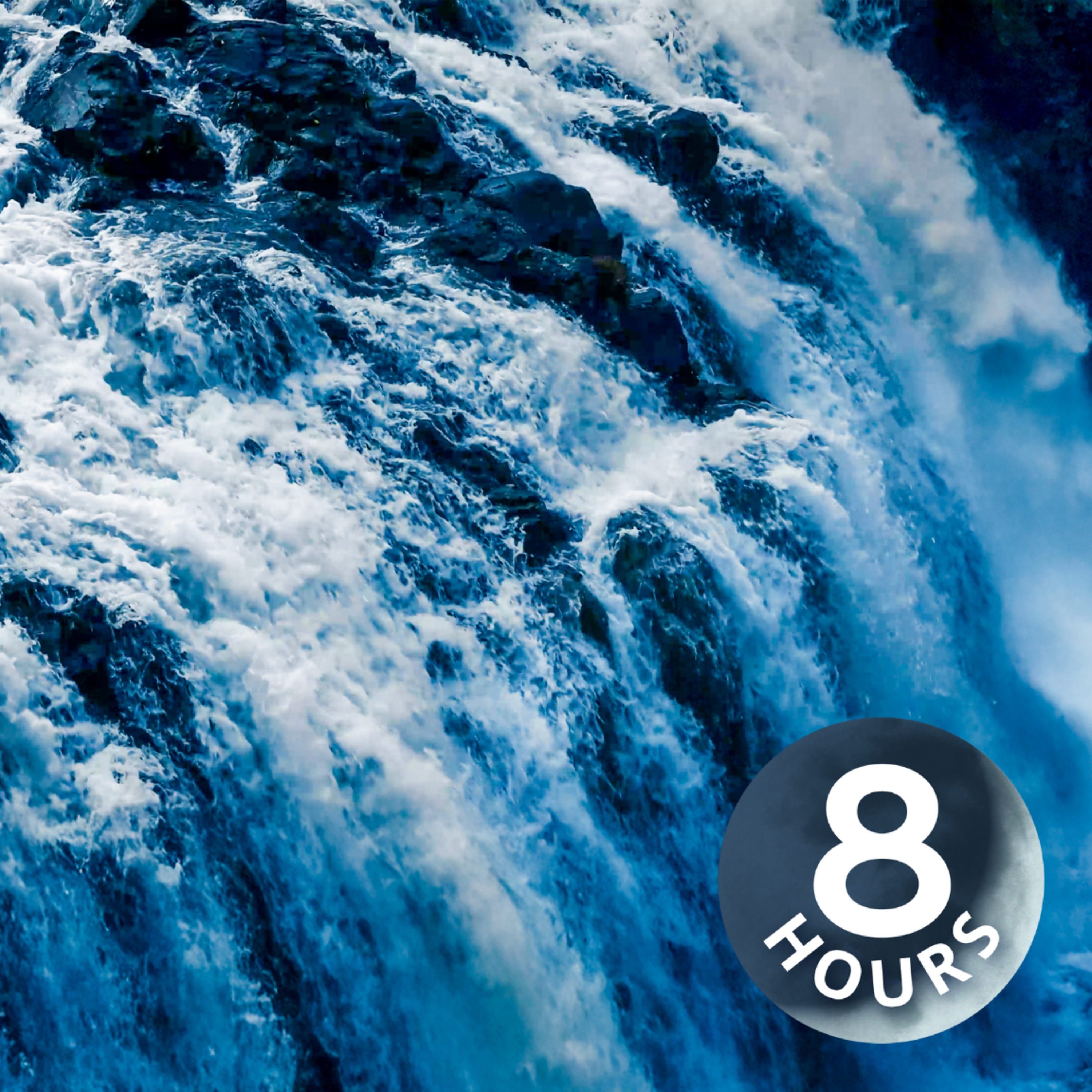 Rushing Waterfall Sounds | 8-Hour Natural White Noise for Sleeping
