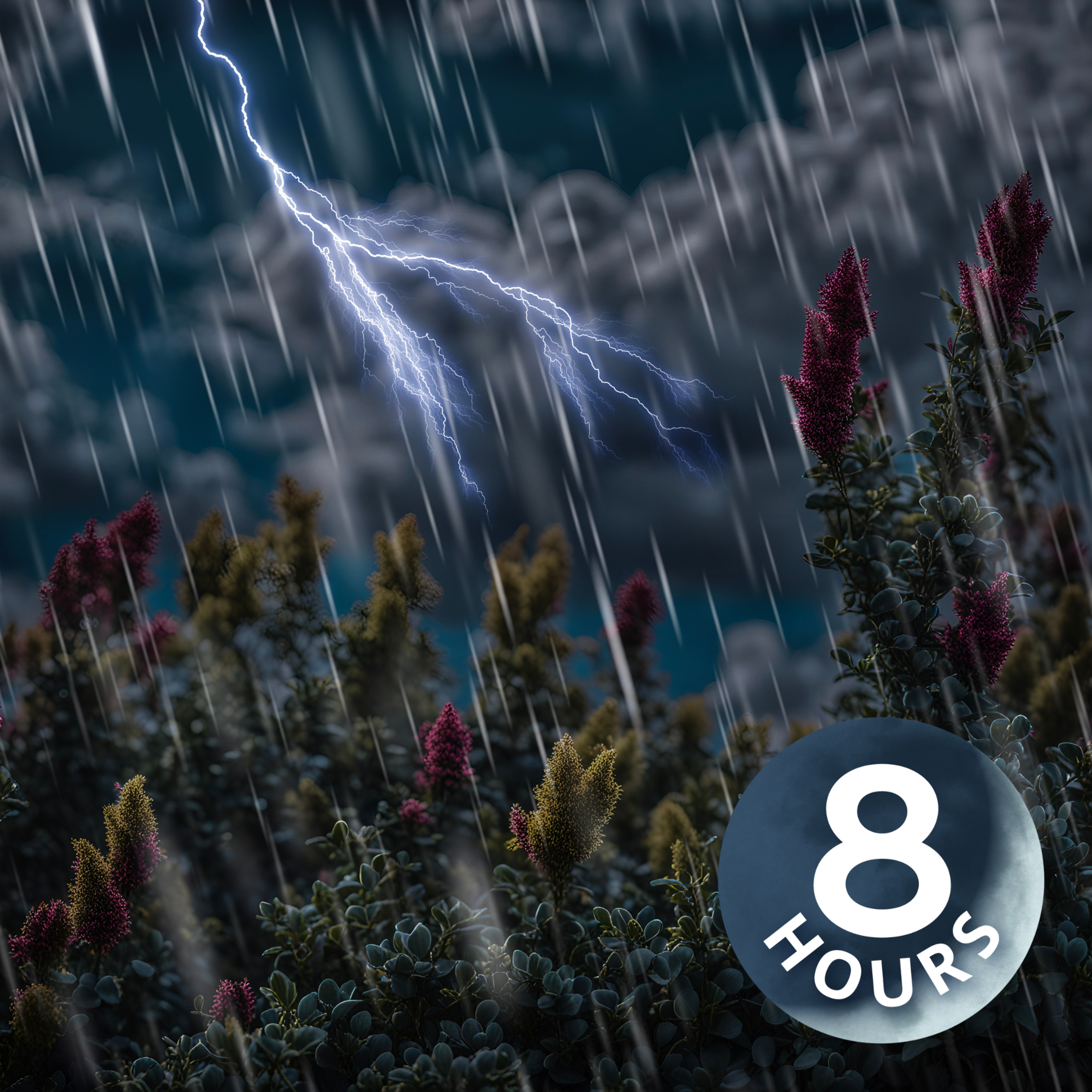 Thunderstorm & Water Sounds for Peaceful Sleep | 8-Hour 