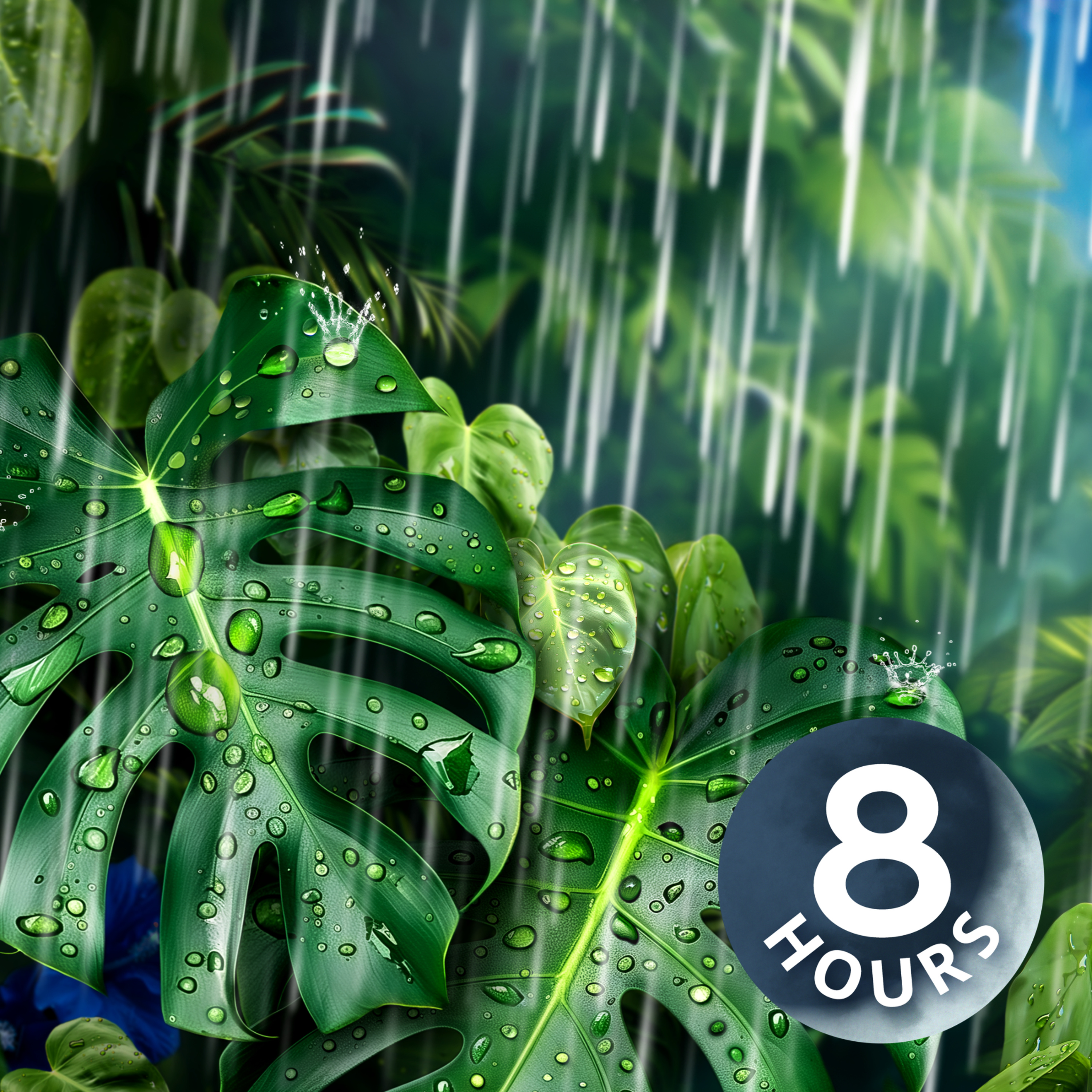 White Noise of Rain Helps You Sleep at Night | 8-Hour Rain Sleep Sounds