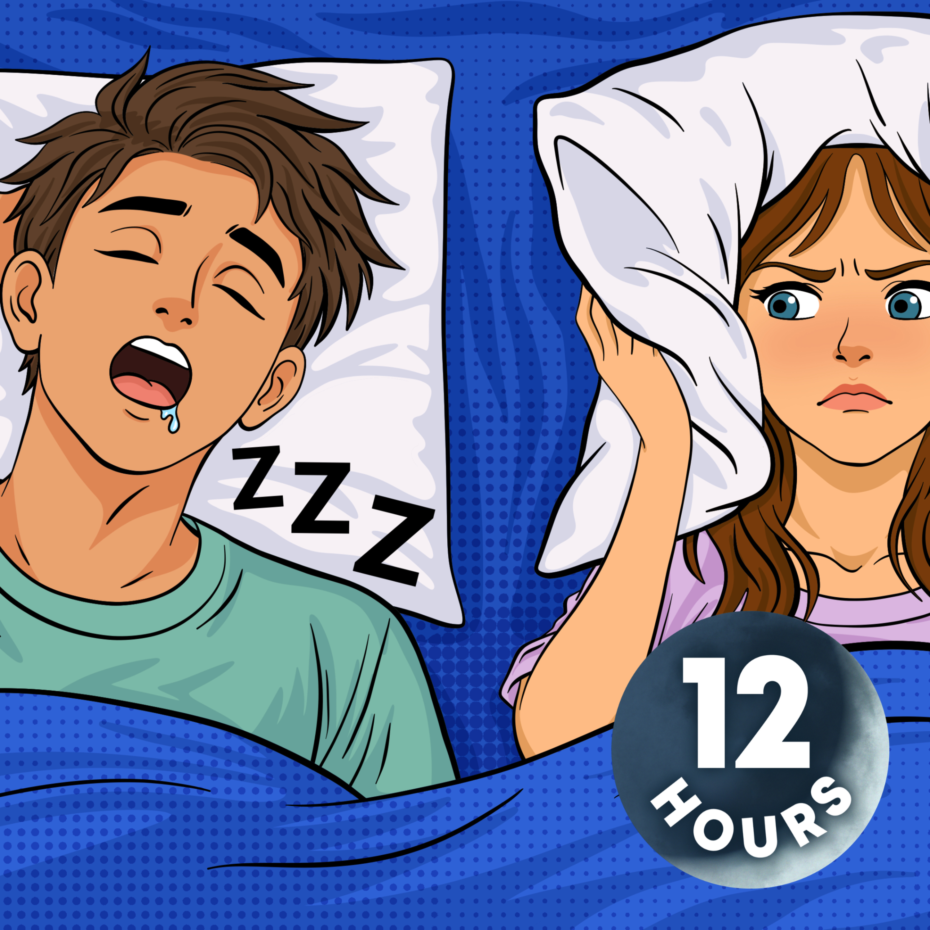 Don't Let Snoring Ruin Your Night | 12 Hour White Noise for Sleep