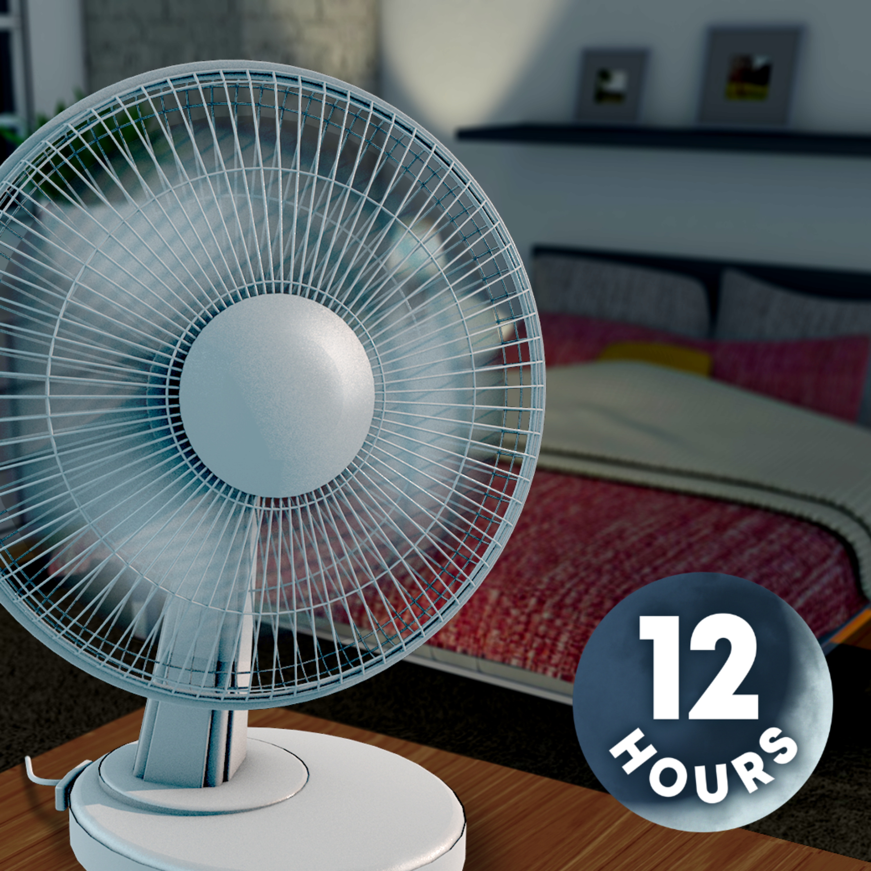 Fan White Noise 12 Hours | Fall Asleep & Stay Sleeping