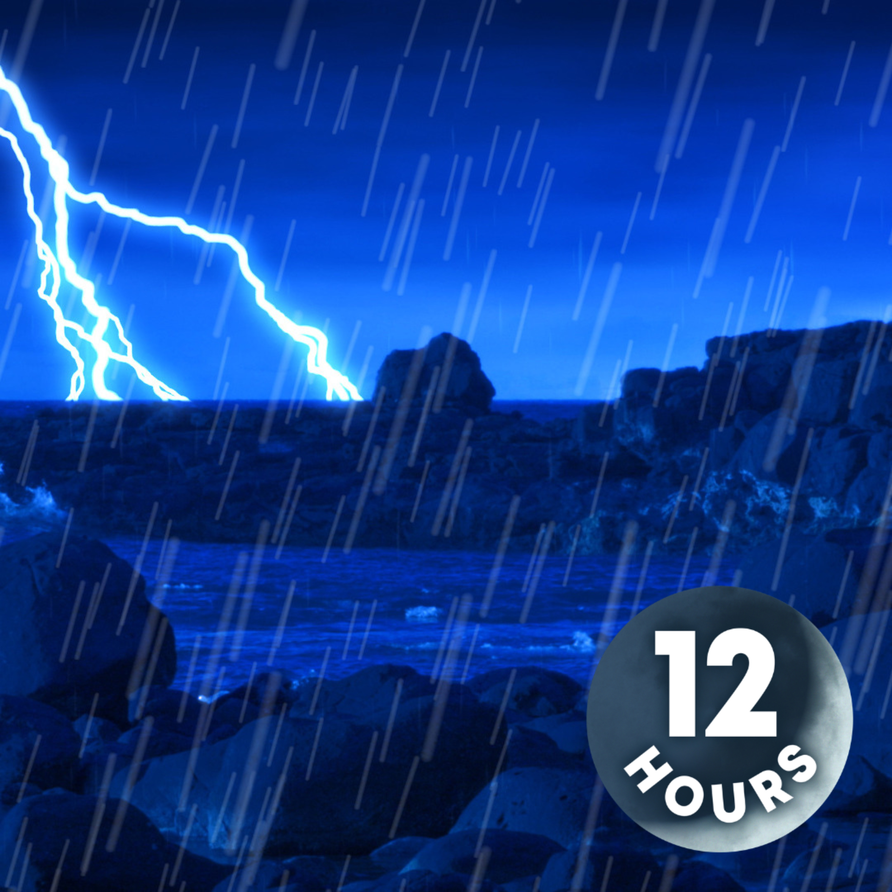 Thunder, Hear the Thunder I 12 Hours Lightning, Rain Sounds and Ocean Waves White Noise for Sleep episode artwork