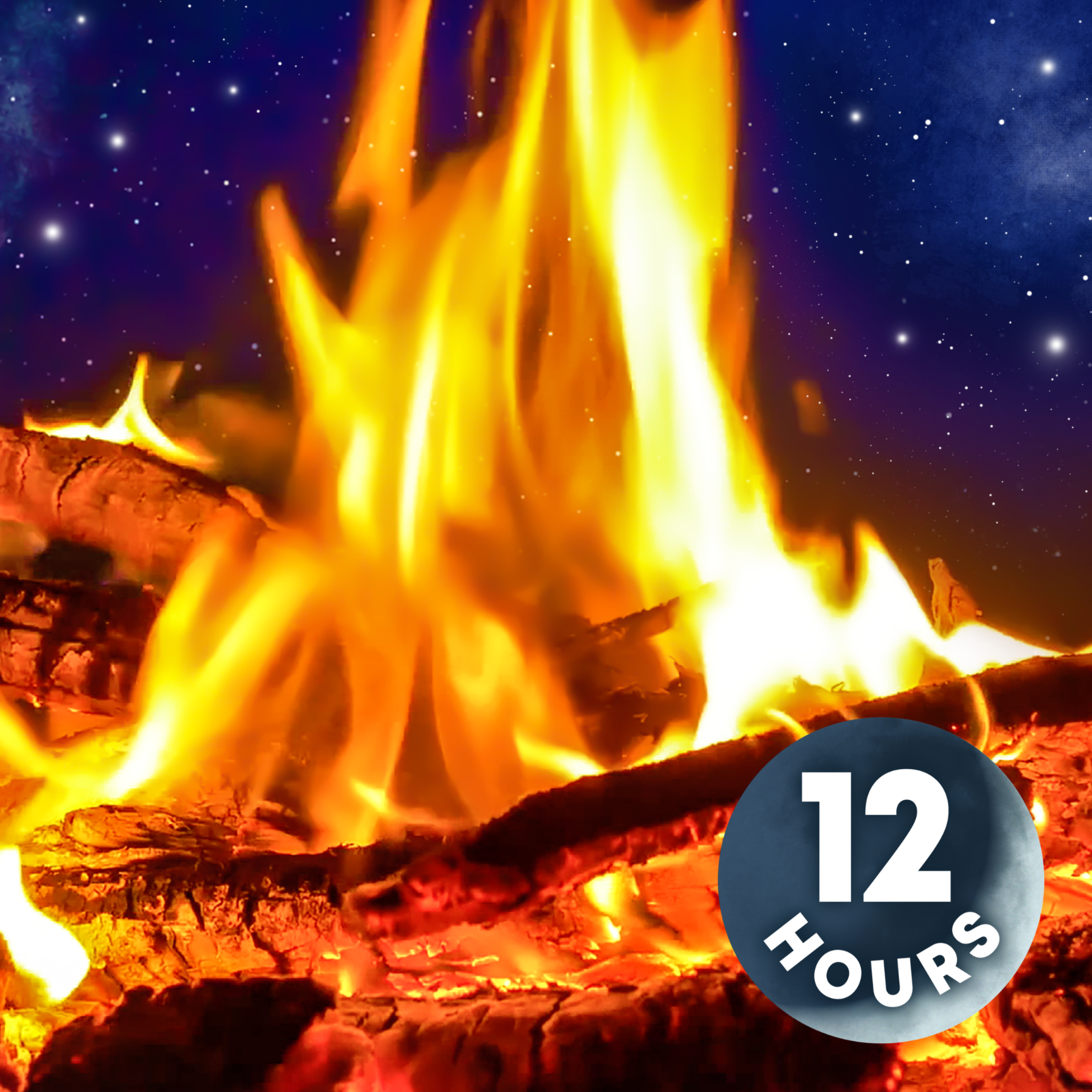 12 Hours Campfire & River Night Ambience | Nature White Noise for Sleep, Studying or Relaxation episode artwork