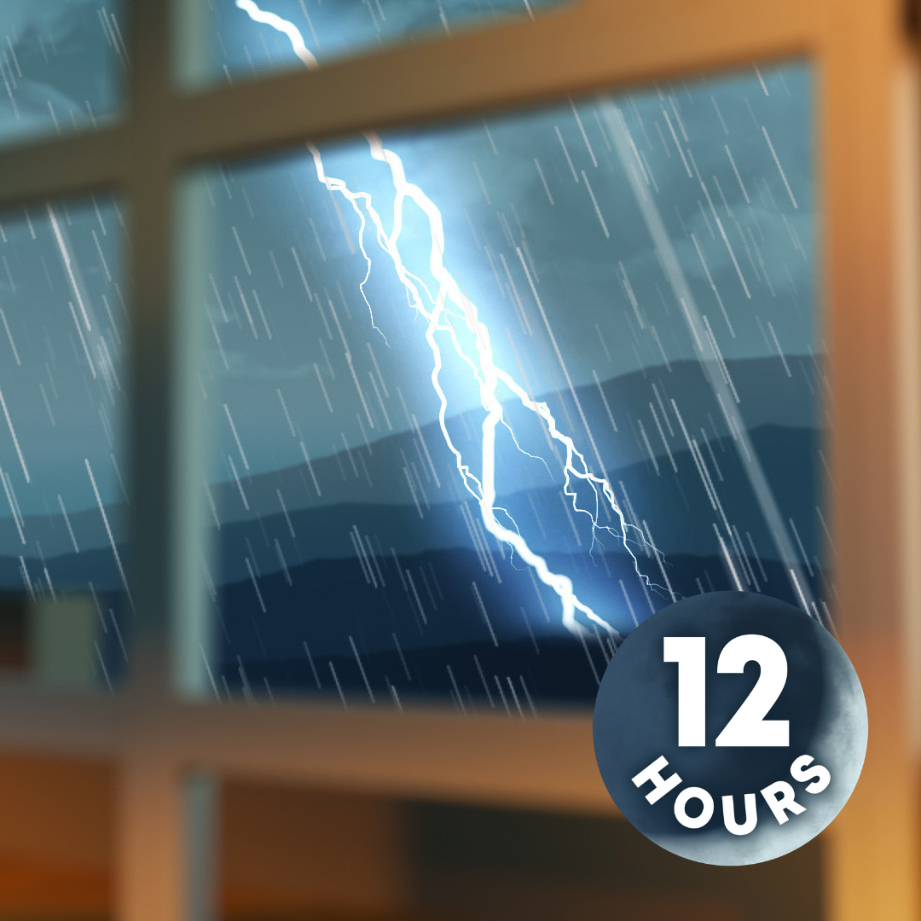 Thunderstorm Sounds for Sleeping I with Steady Rain White Noise 12 Hours episode artwork