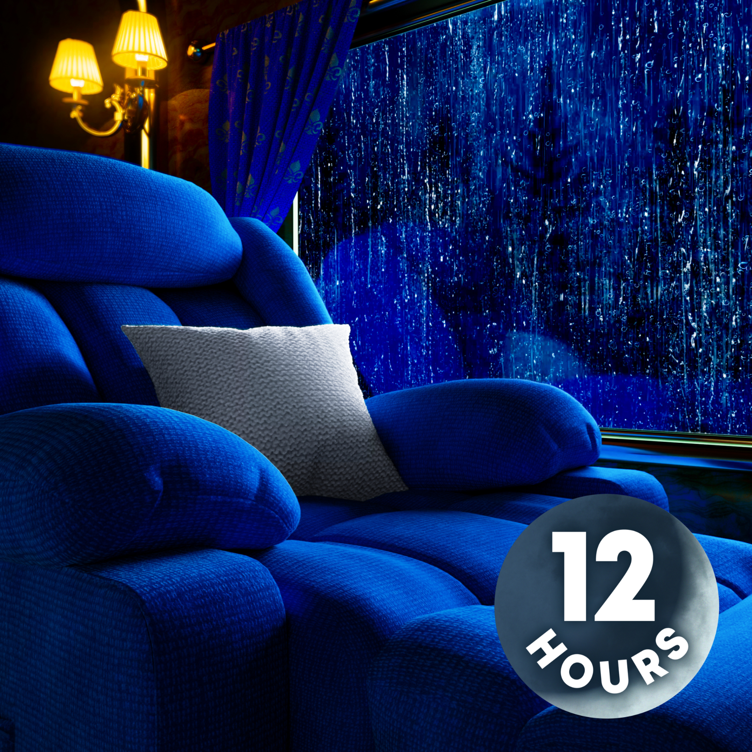 12 Hour Train & Rain Sounds for Deep Sleep