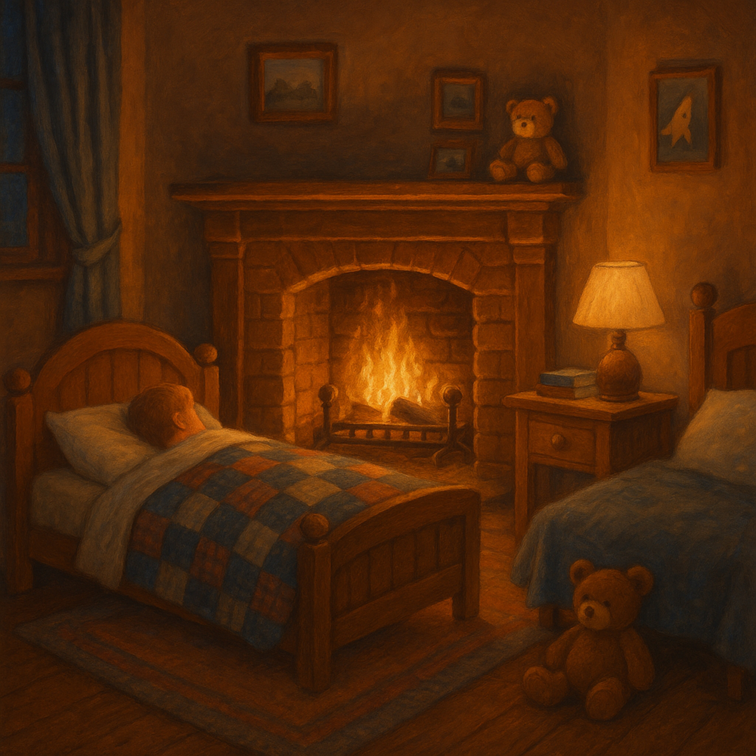 🔥 Relajación para Dormir: La Noche Junto al Fuego