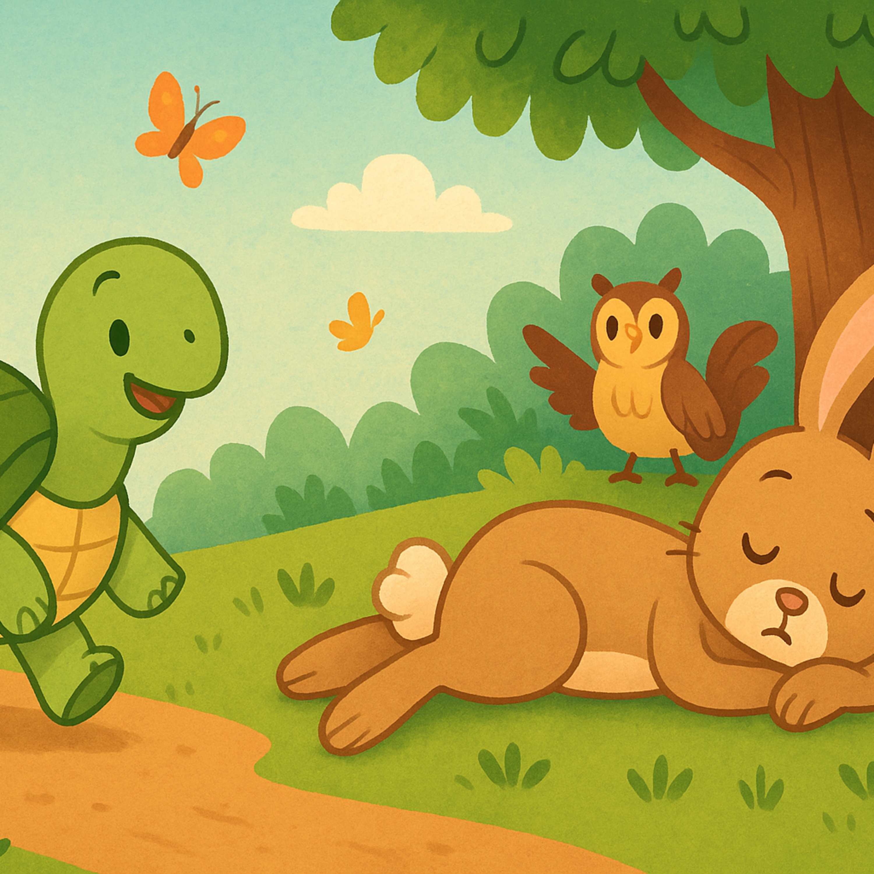 🐢 La Liebre y la Tortuga || Cuento Corto Para Ir a Dormir 