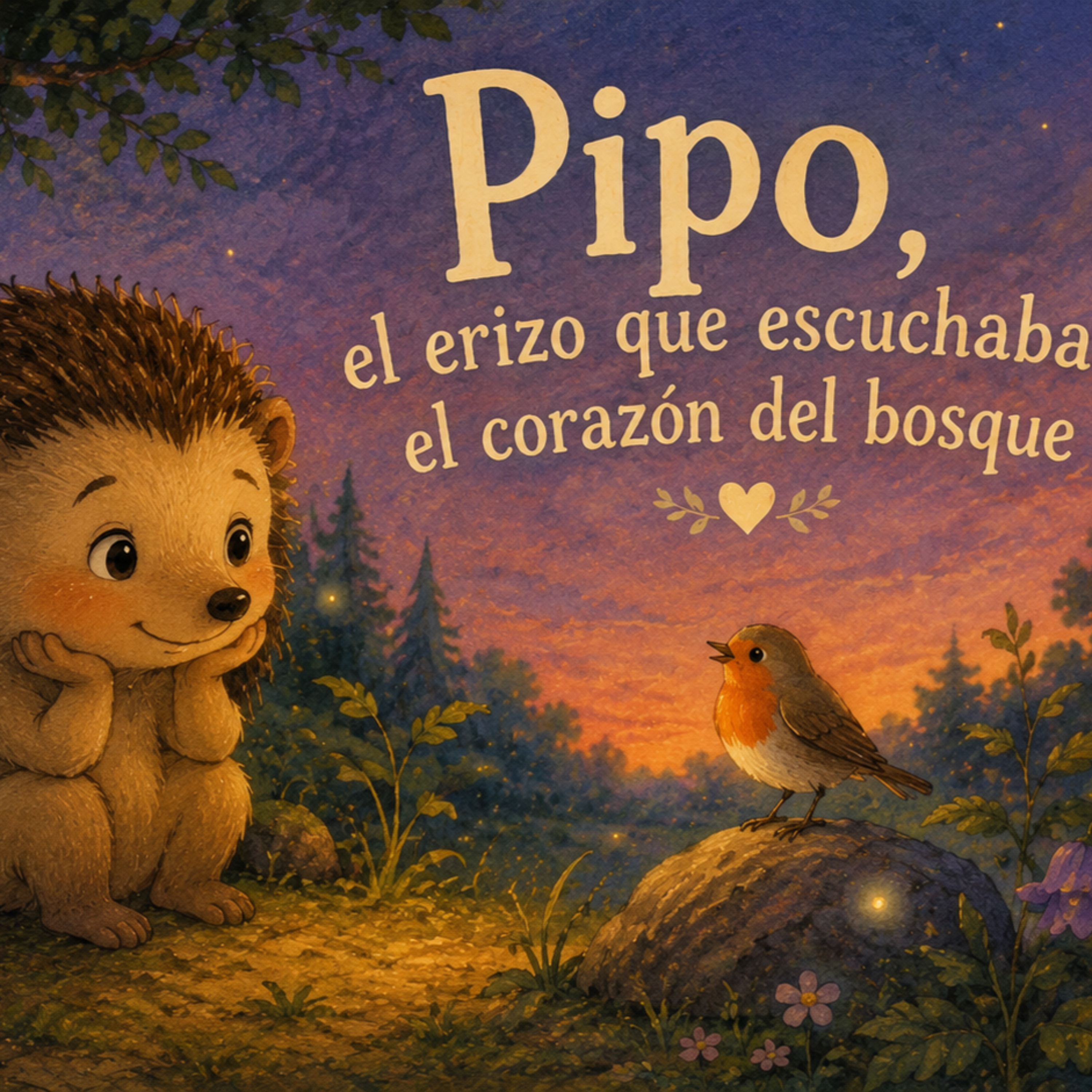 📖 🦔 Cuento-Meditación: Pipo, el erizo que escuchaba el corazón del bosque | Cuento para niños con un corazón muy sensible | Cuento original de La Tía Mel