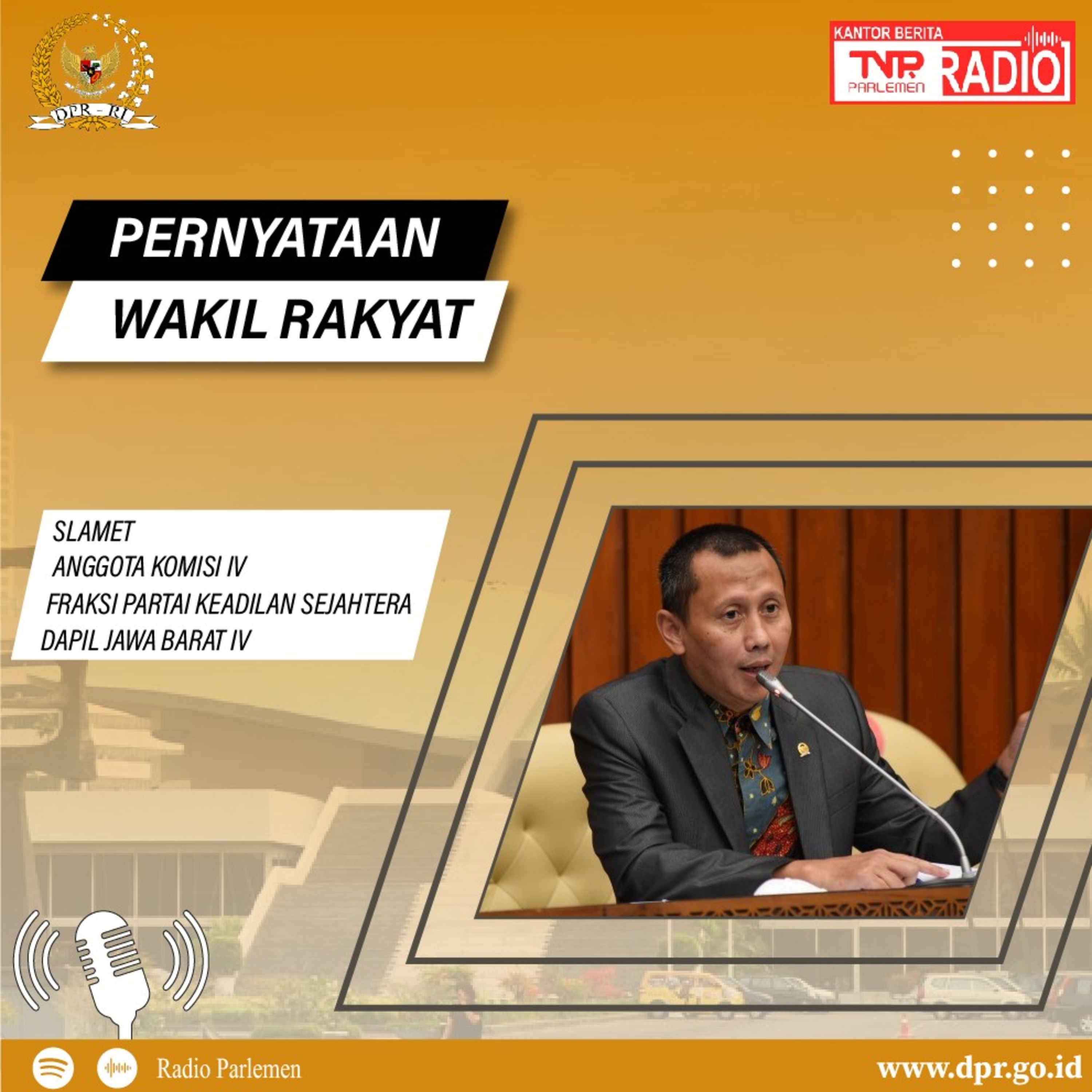 Slamet : Pembahasan Rancangan Peraturan Pemerintah (RPP) Perlu Melibatkan Publik atau DPR episode artwork