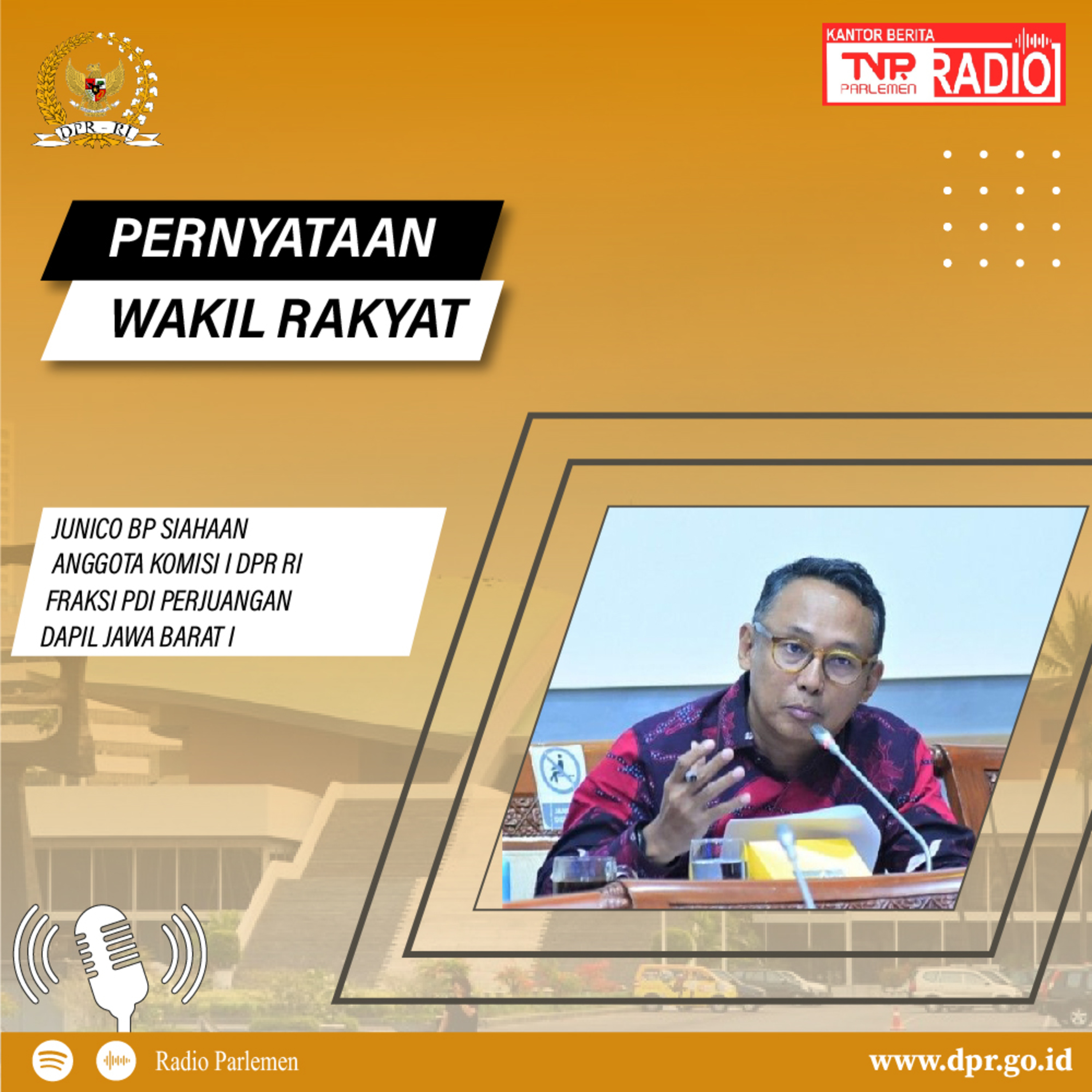 Junico Siahaan : Komisi I DPR RI Mempertanyakan BSSN Progres Penyidikan Kasus Kebocoran Data episode artwork