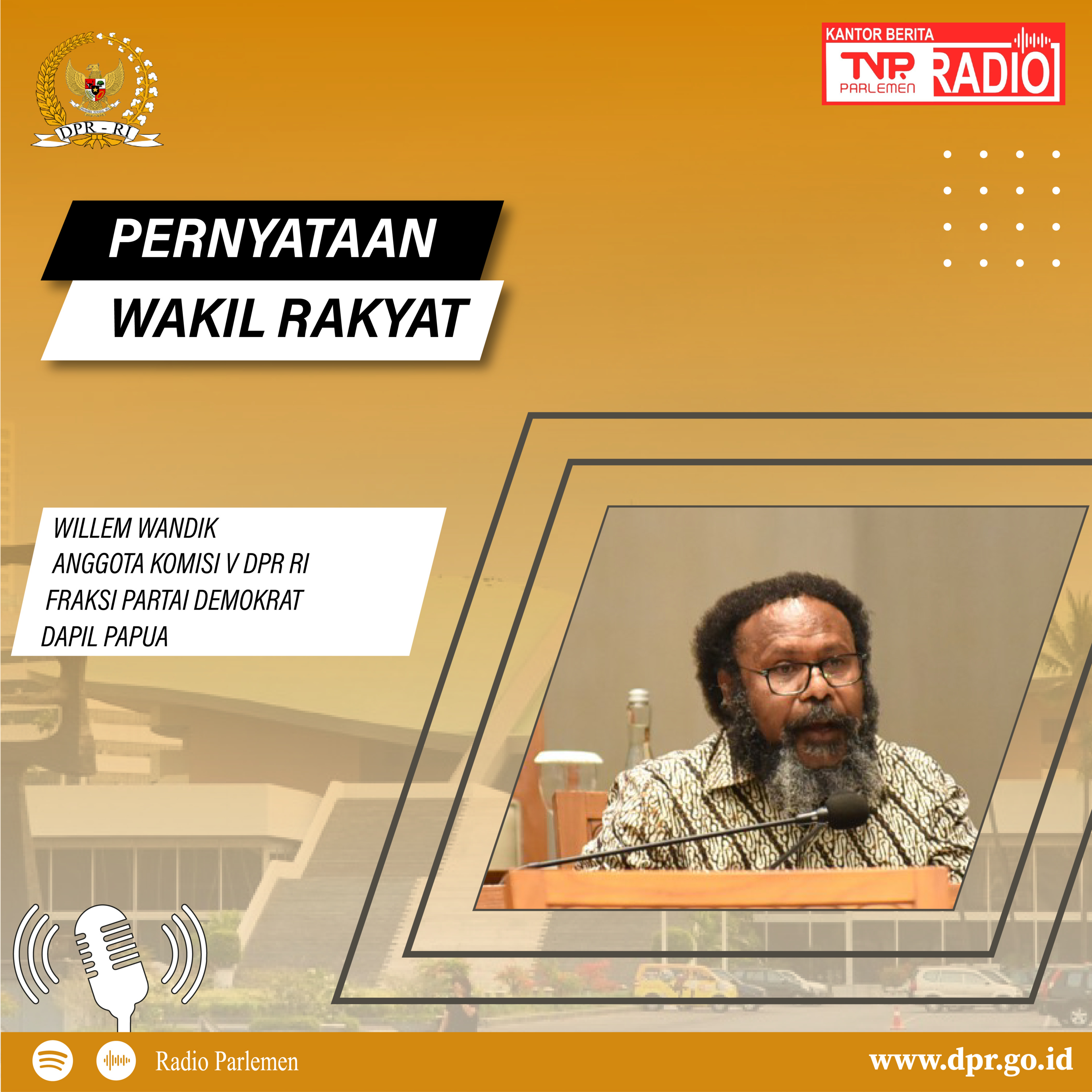 Willem Wandik : Kritisi Tinggi Harga Tiket Pesawat Antar Provinsi/ Kabupaten di Papua episode artwork