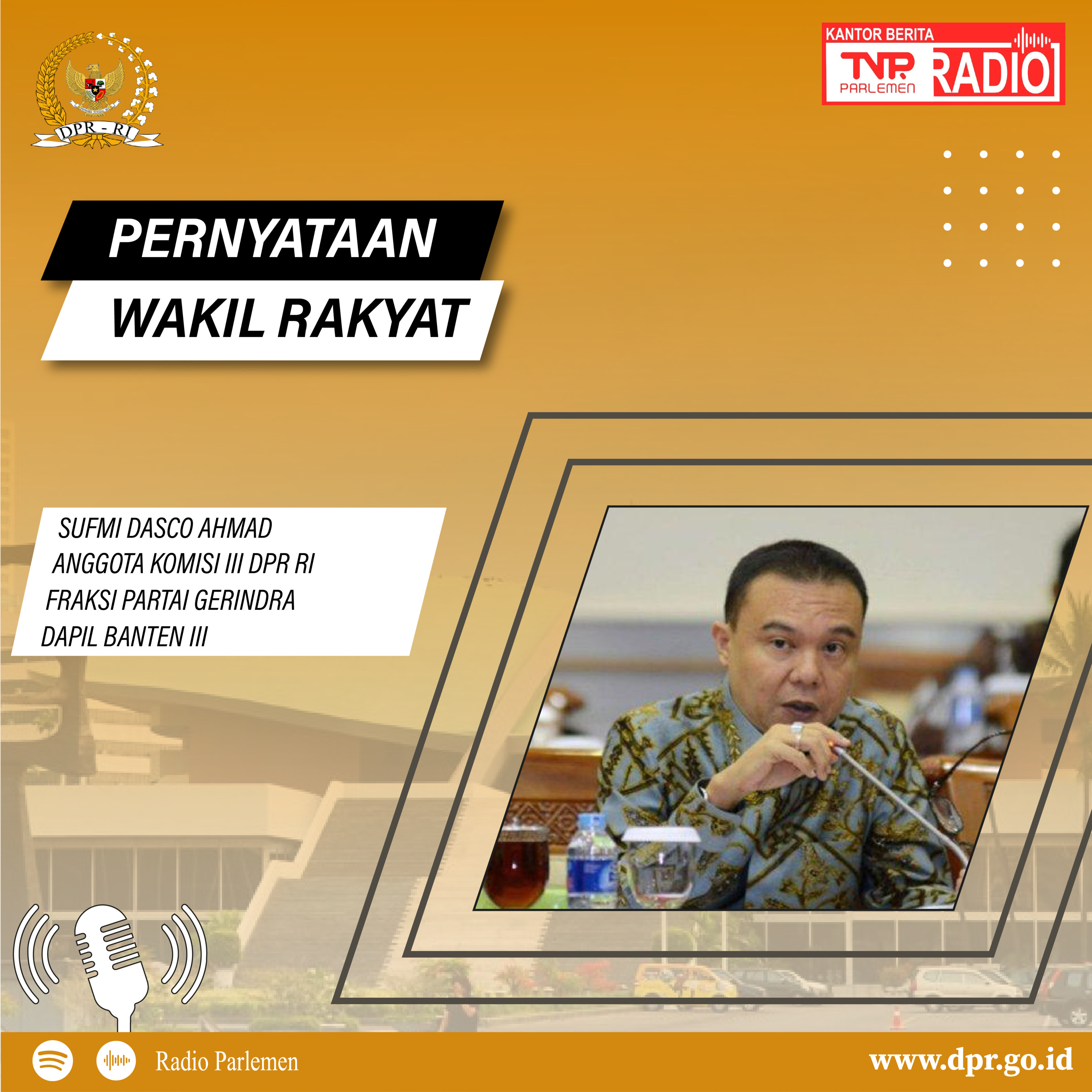 Terkait Revisi UU Desa, Fraksi-fraksi DPR RI Perlu Berdiskusi dengan Asosiasi-asosiasi Kepala Desa : Sufmi Dasco Ahmad episode artwork