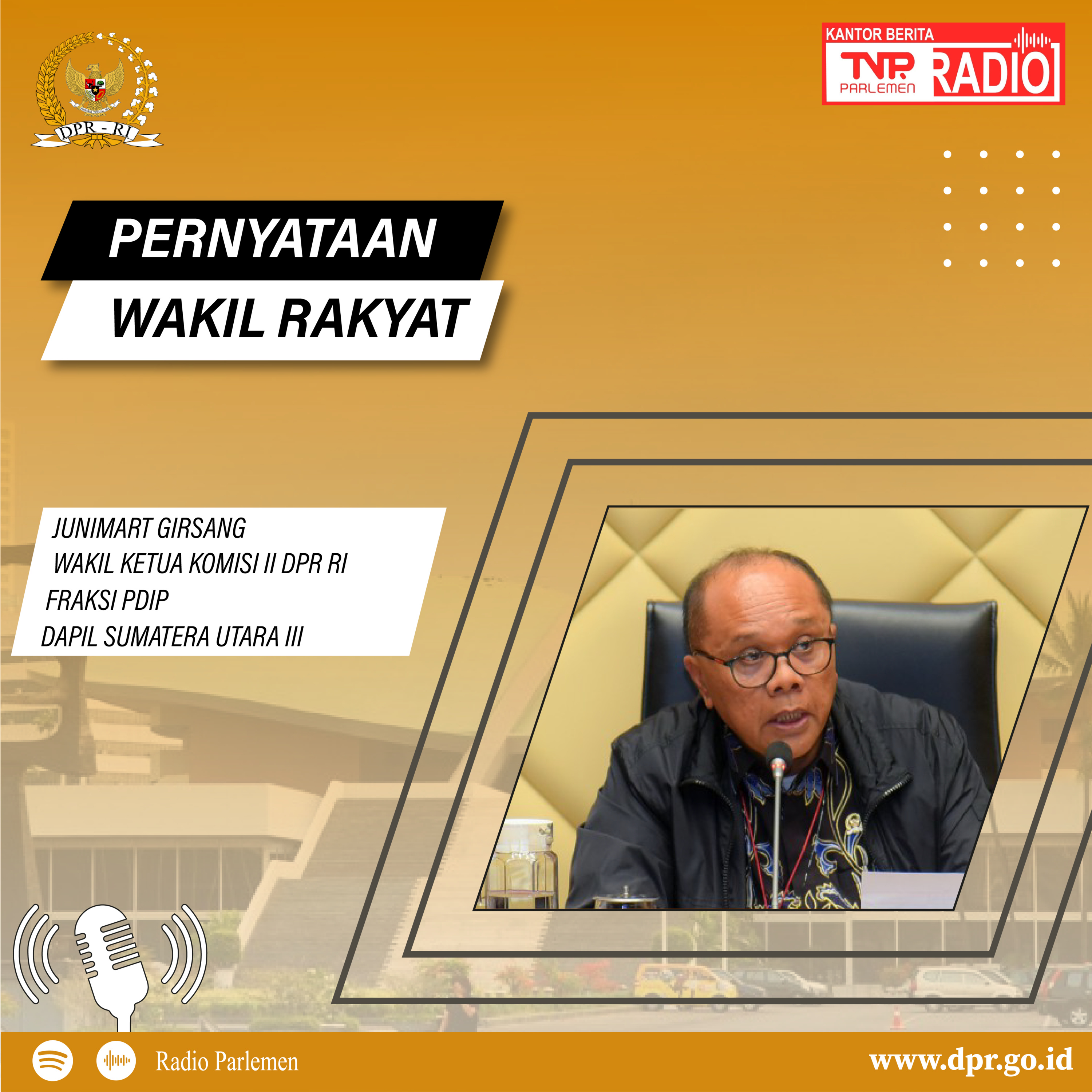 Distribusi Surat Suara Tanpa Pengawalan yang Terjadi di Taipei dan Nias Harus Menjadi Perhatian KPU : Junimart Girsang  episode artwork