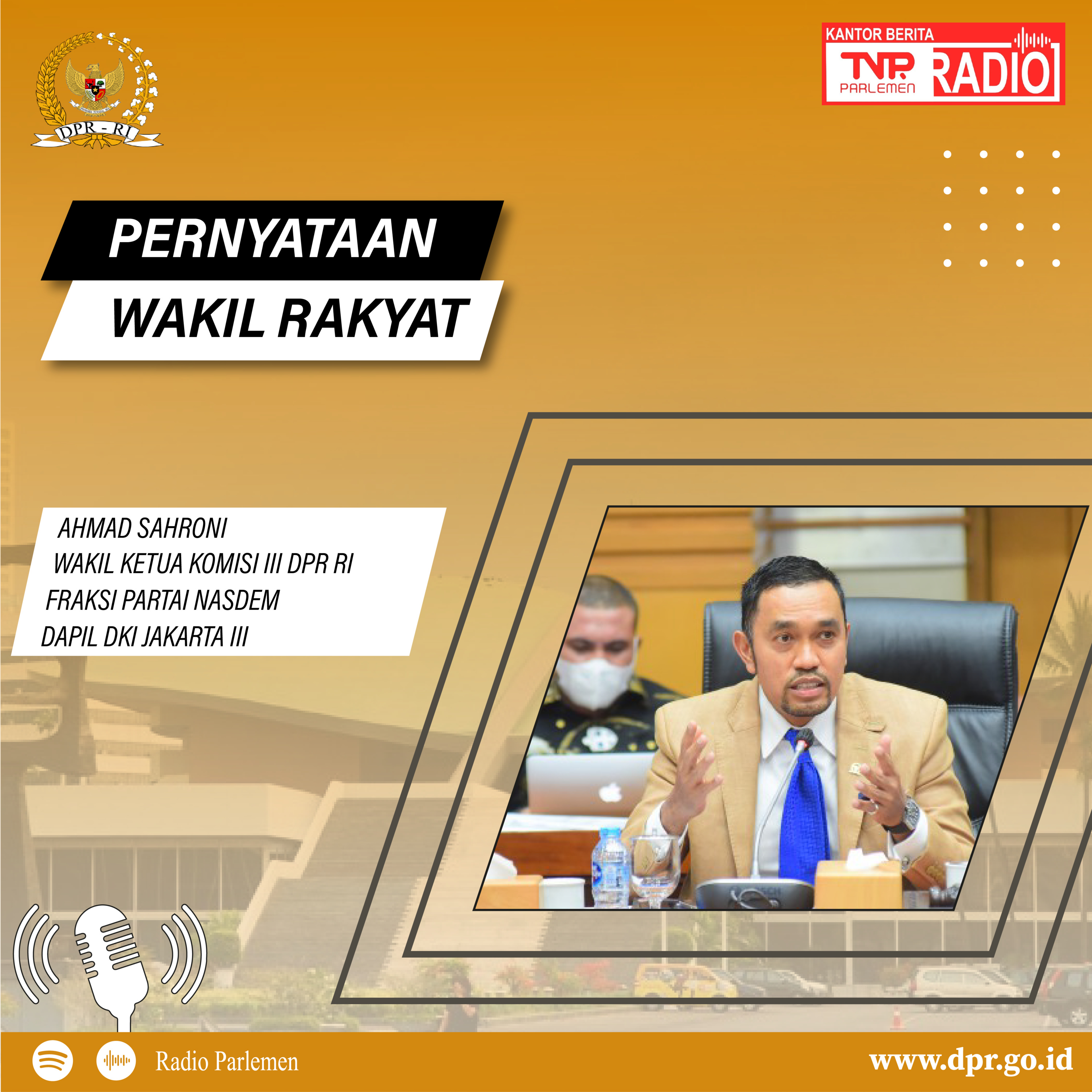 Ahmad Sahroni : Diduga ada "Henky Pengky" pada Hakim PN Surabaya atas Putusan Bebas kasus Pembunuhan Dini oleh Ronald Tannur episode artwork