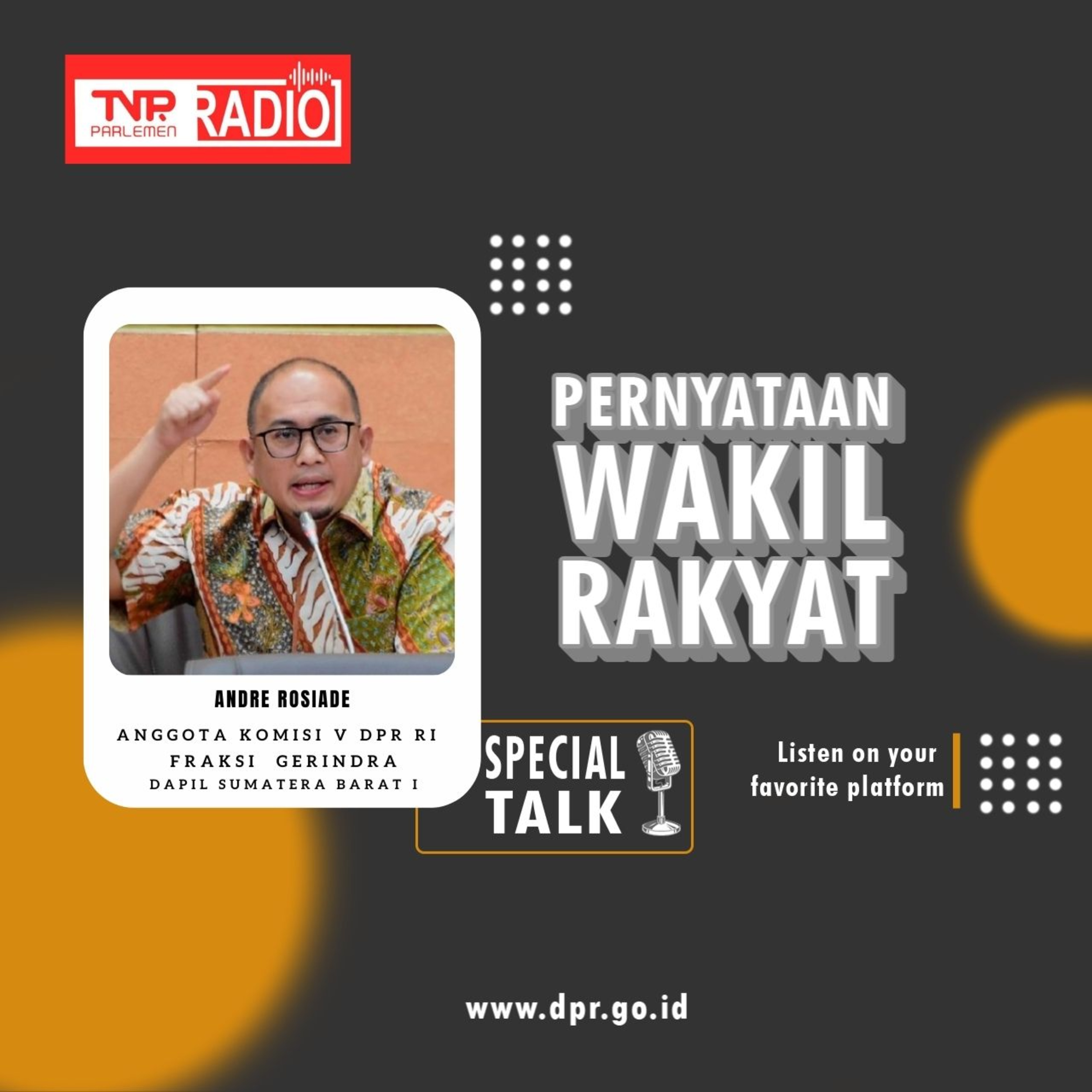 Andre Rosiade Mendorong Menteri BUMN Mengambil Inisitif agar Jalan Tol tidak lagi menggunakan Tap Kartu episode artwork