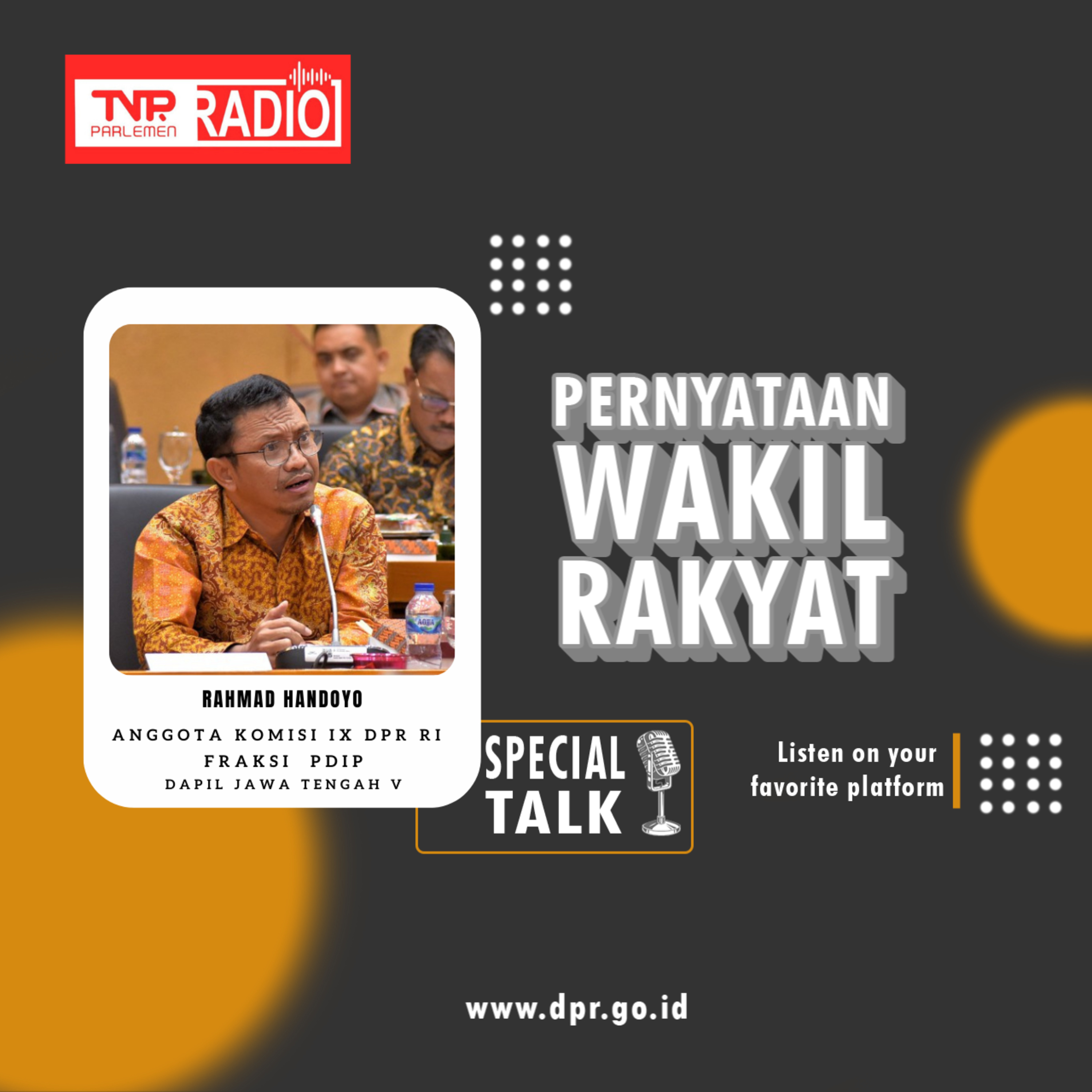 Rahmad Handoyo : Banyak pelaku pidana terkait peredaran Obat dan Makanan yang tidak dihukum penjara episode artwork