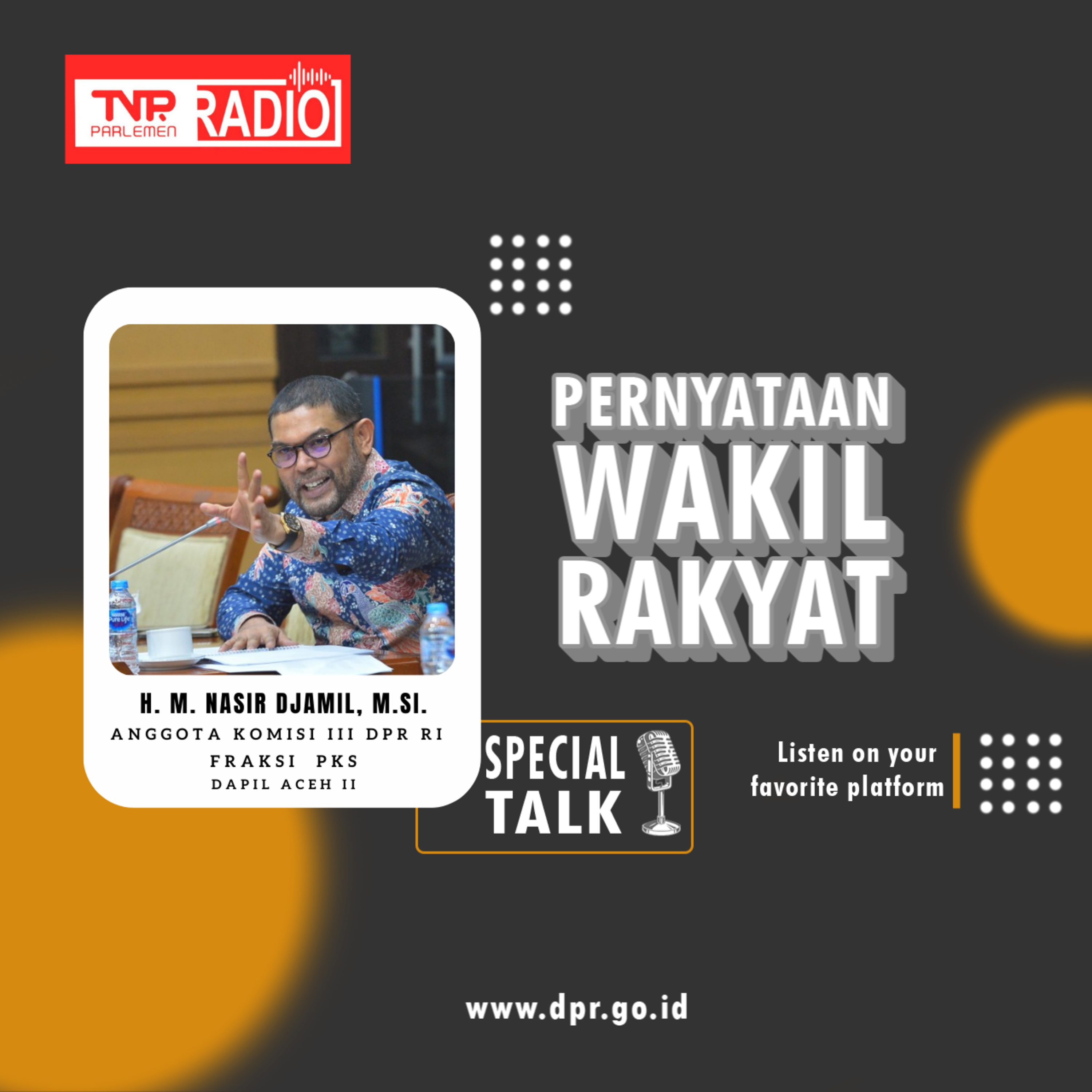 M. Nasir Djamil : Komisi Yudisial diduga kuat telah bertindak Tidak Profesional dalam menetapkan 12 Calon Hakim Agung MA yang akan menjalani Fit & Proper Test di Komisi III DPR RI episode artwork